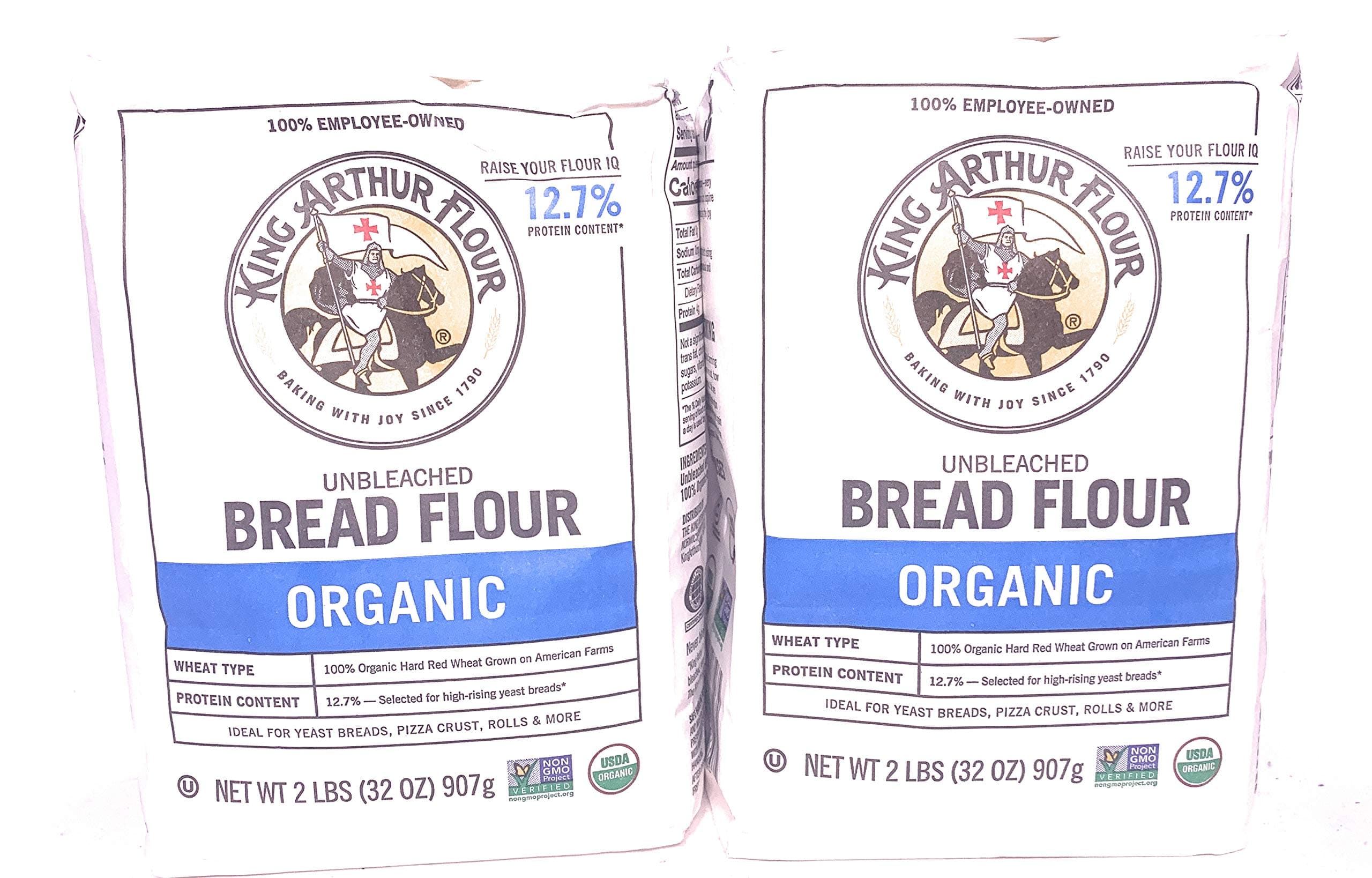 Organic Bread Flour 2 lb Bags (2)