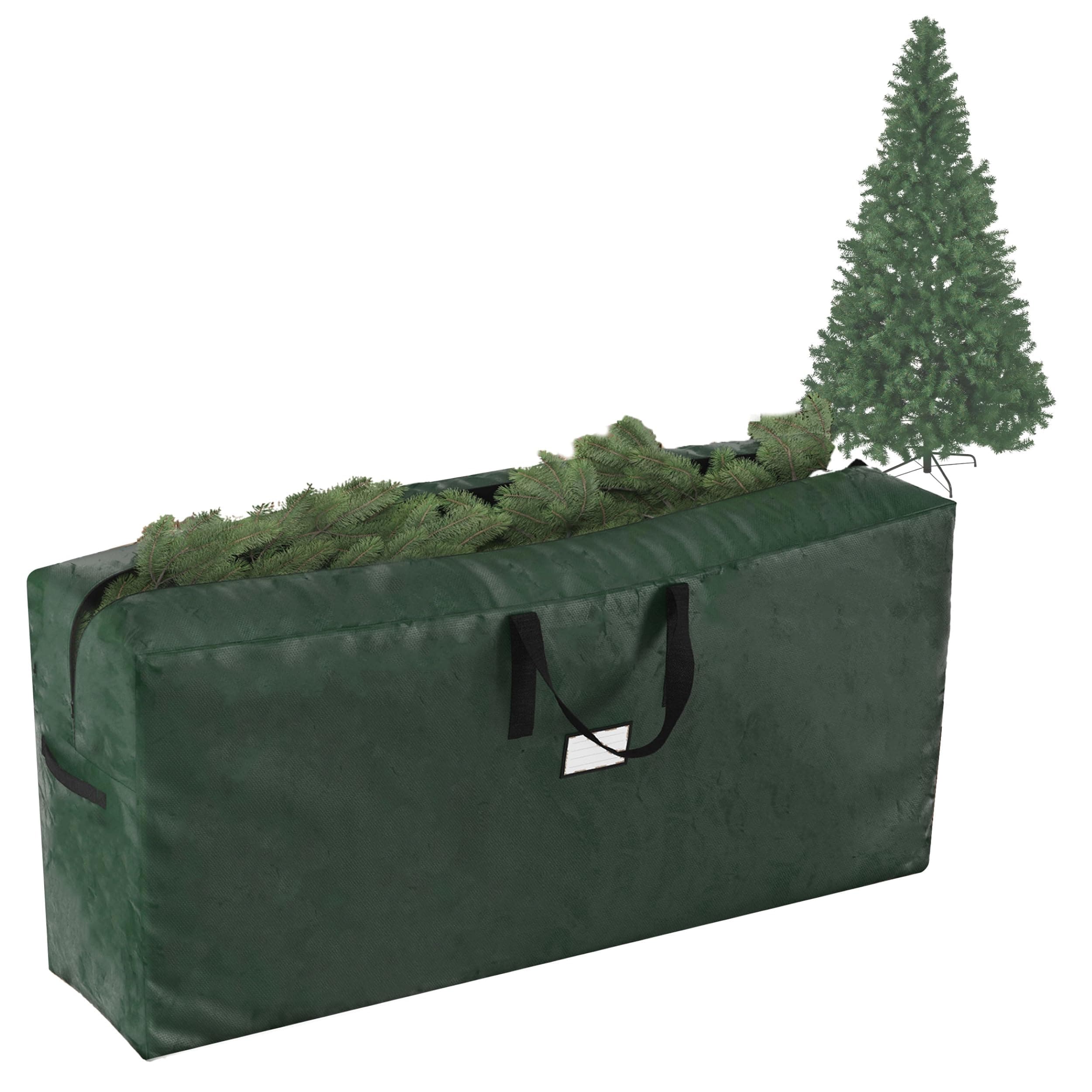 Christmas Tree Storage Bag - Storage Bags for 9FT Disassembled Artificial Trees, Seasonal Decor, Packing, Moving, and Home Organizer by Elf Stor (Green)