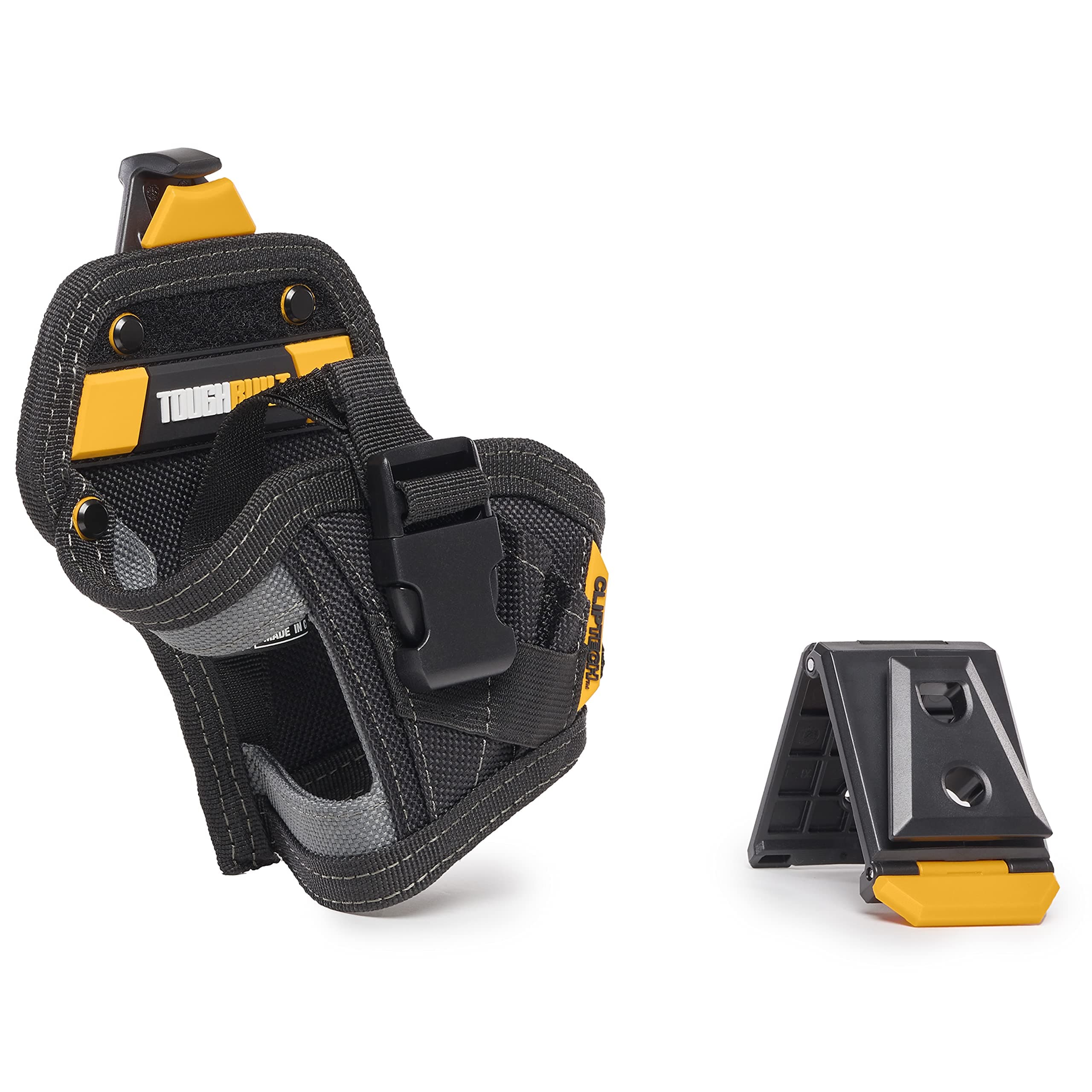 ToughBuilt ClipTech Series – Tool Holster, Heavy-Duty, Durable Construction with Pockets & Loops for Construction and Trade Work