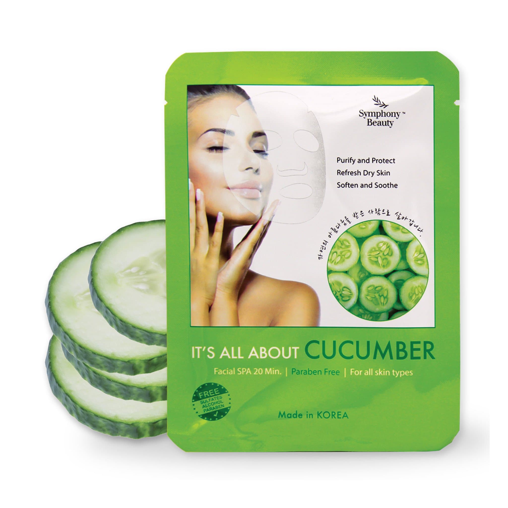 It's All About Cucumber Facial Mask (5 pack)
