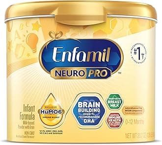 Enfamil NeuroPro Baby Formula, Brain Building Duo DHA & MFGM, Exclusive Immune Supporting HuMO6 Blend, Powder Infant Formula, Baby Milk, 20.7 Oz