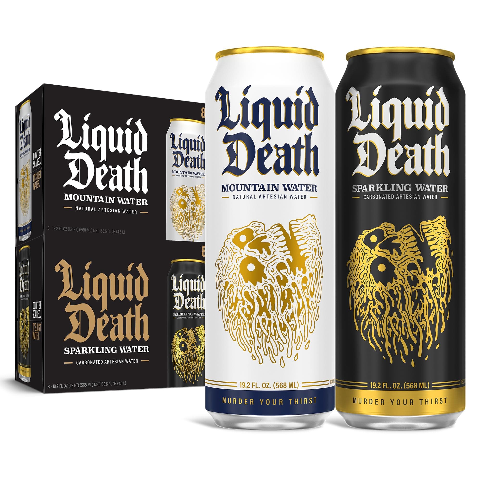 Still & Sparkling Mixed Pack, 19.2 oz King Size Cans (16-Pack)