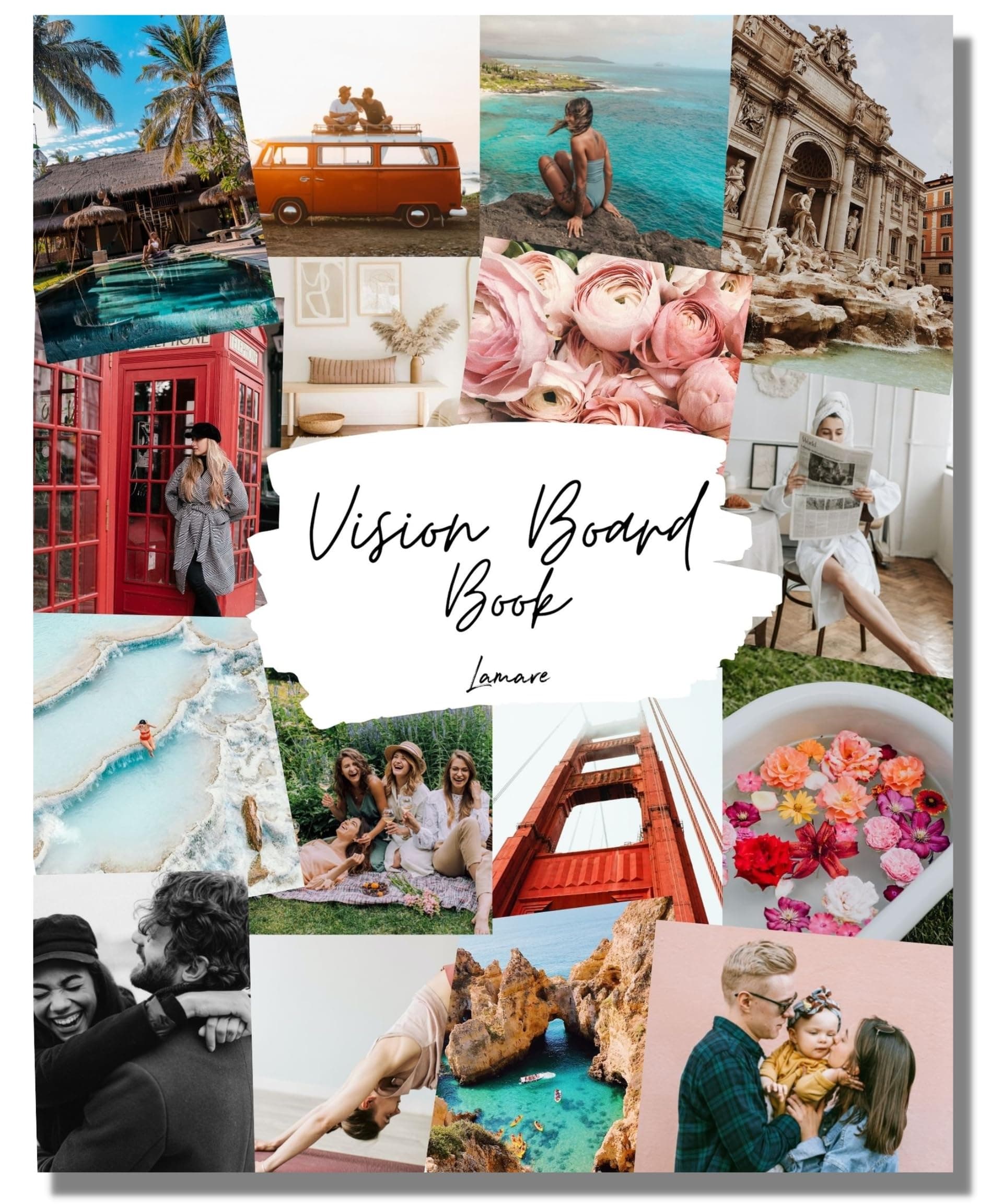 800+ Vision Board Pictures and Quotes - Create Life Goals, Visualize, and Inspire with Magazine Clip Art and Collage Book