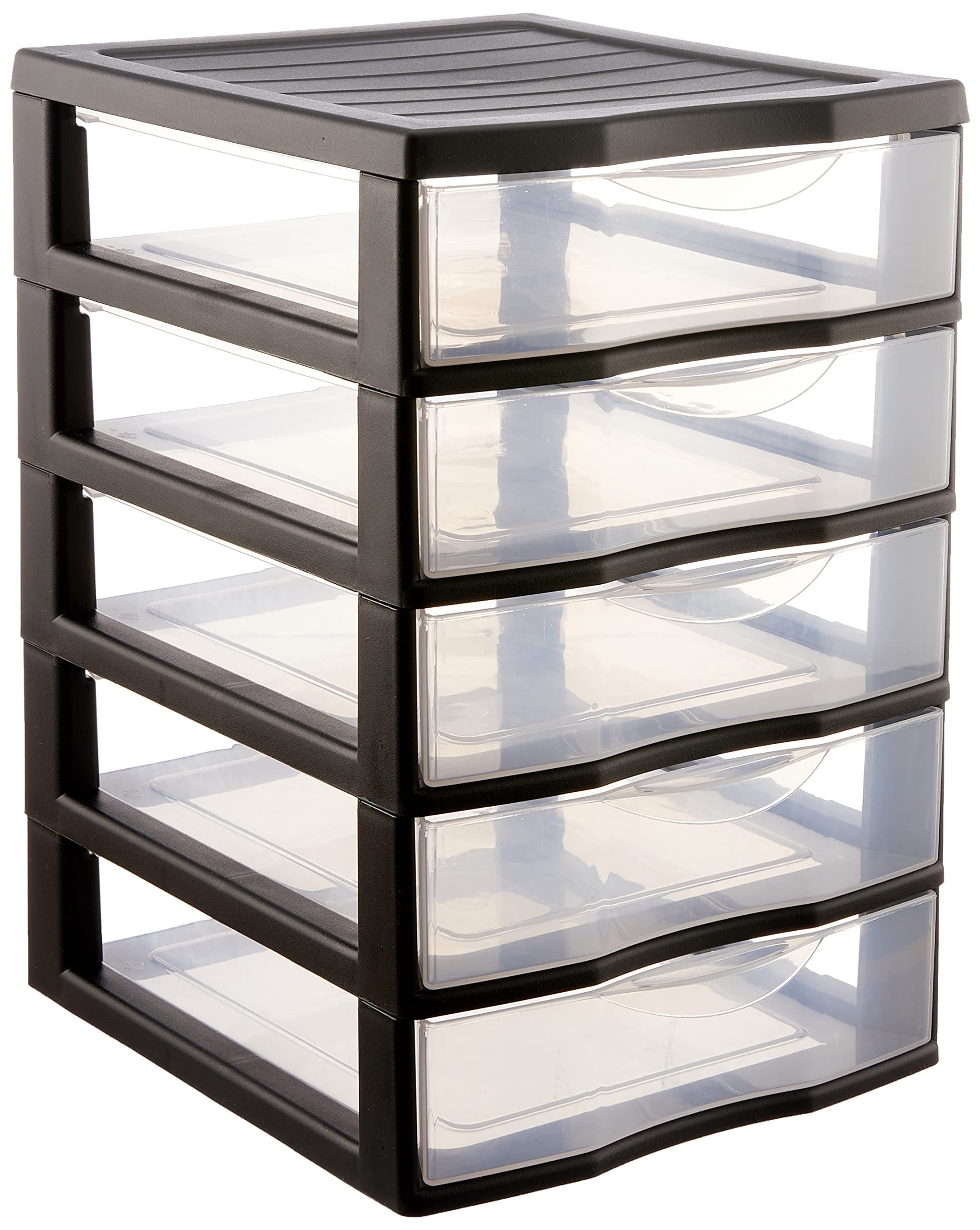 Sundis Orgamix Unit with Stop System Ercgonomic Handle, Black, A6 / 5 Drawers