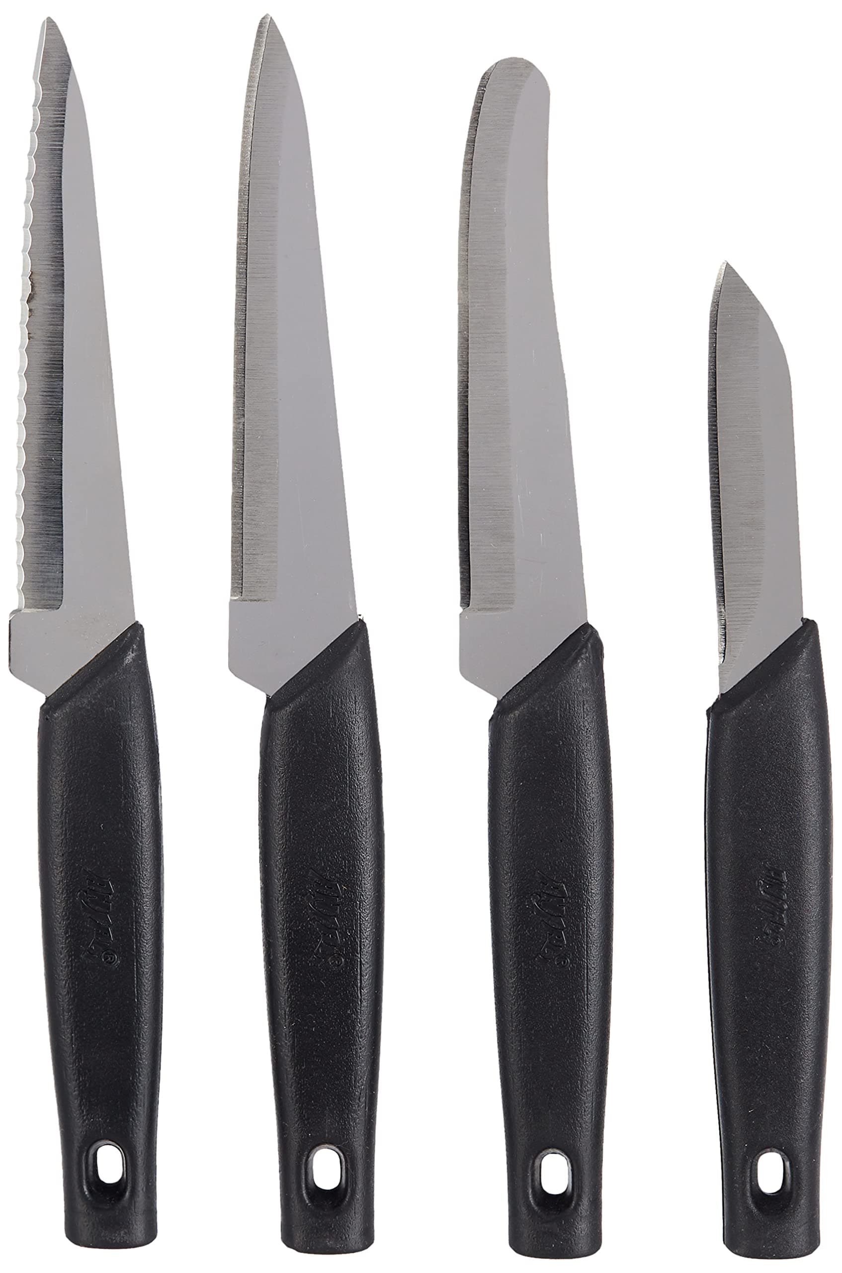 AnjaliKitchenware Sharp Line Set, Black, Kc21, 4 Pcs