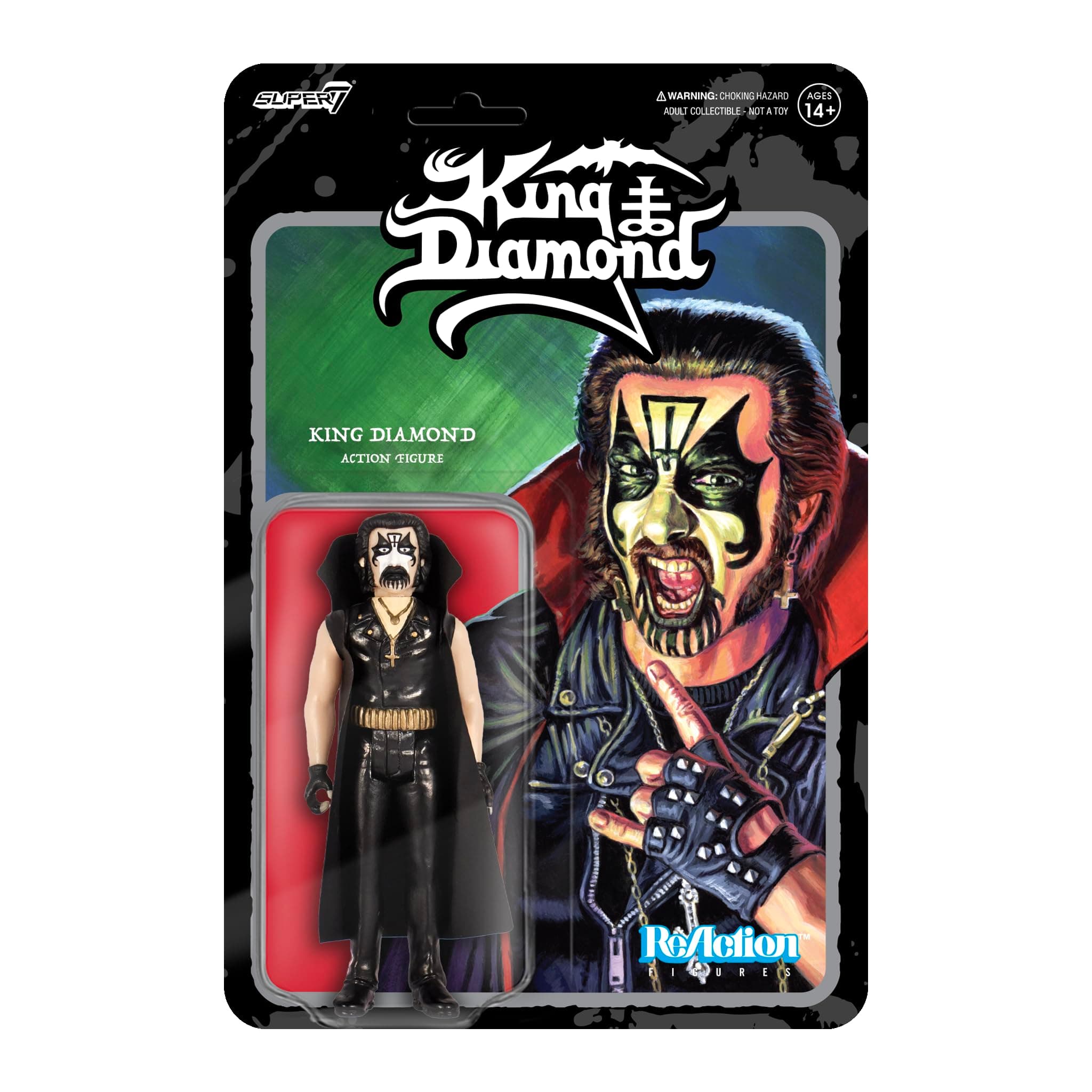 SUPER7 King Diamond Reaction Figures - King Diamond Action Figure