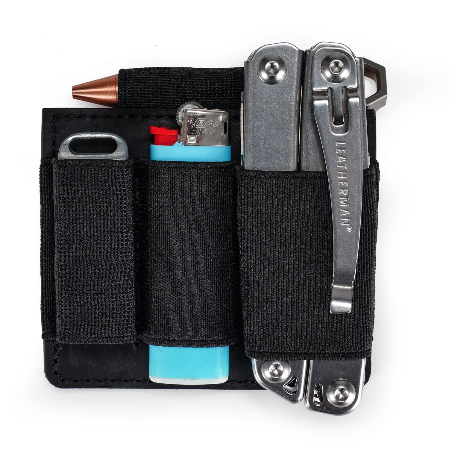 – PL7 Elastic EDC Organiser Small Hook and Loop Organiser Insert with Elastic Pockets, EDC Insert Pouch Panel Hook, Elastic EDC Pouch Multitools Organiser Holster, Organiser Insert Panel