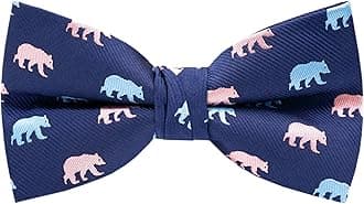 Mens Bow Tie Handmade Pre-Tied Fun Pattern Bow Ties for Men
