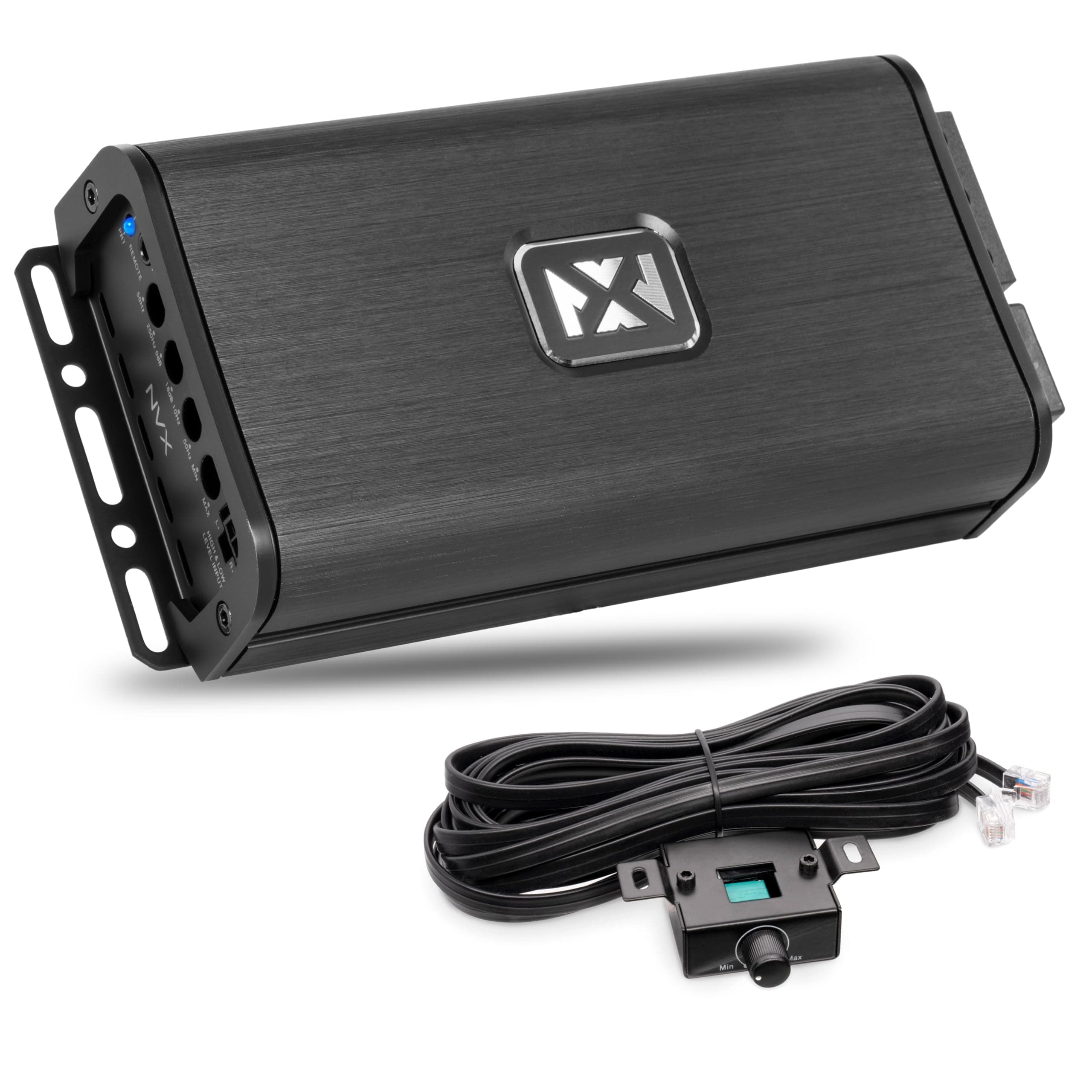 NVX VADM1 500W RMS Class D Monoblock Car/Marine/Powersports Micro Amplifier with Bass Remote