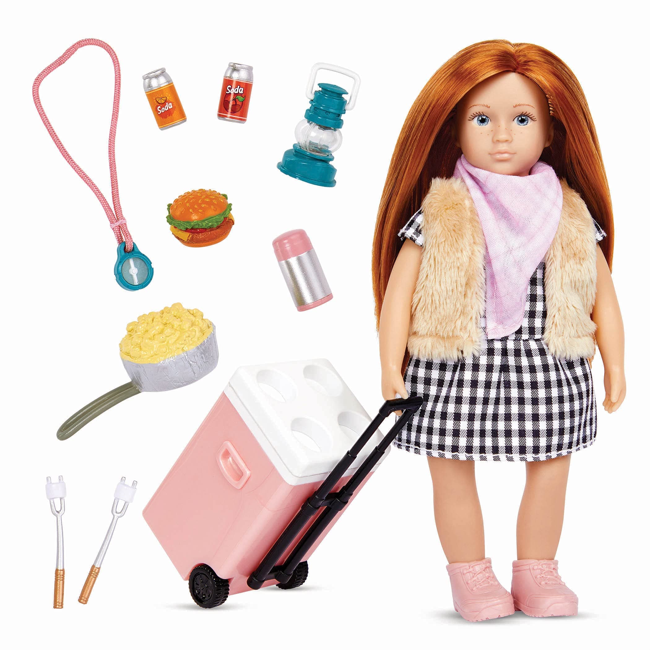 Lori6" DOLL WITH CAMPING GEAR, JENNA