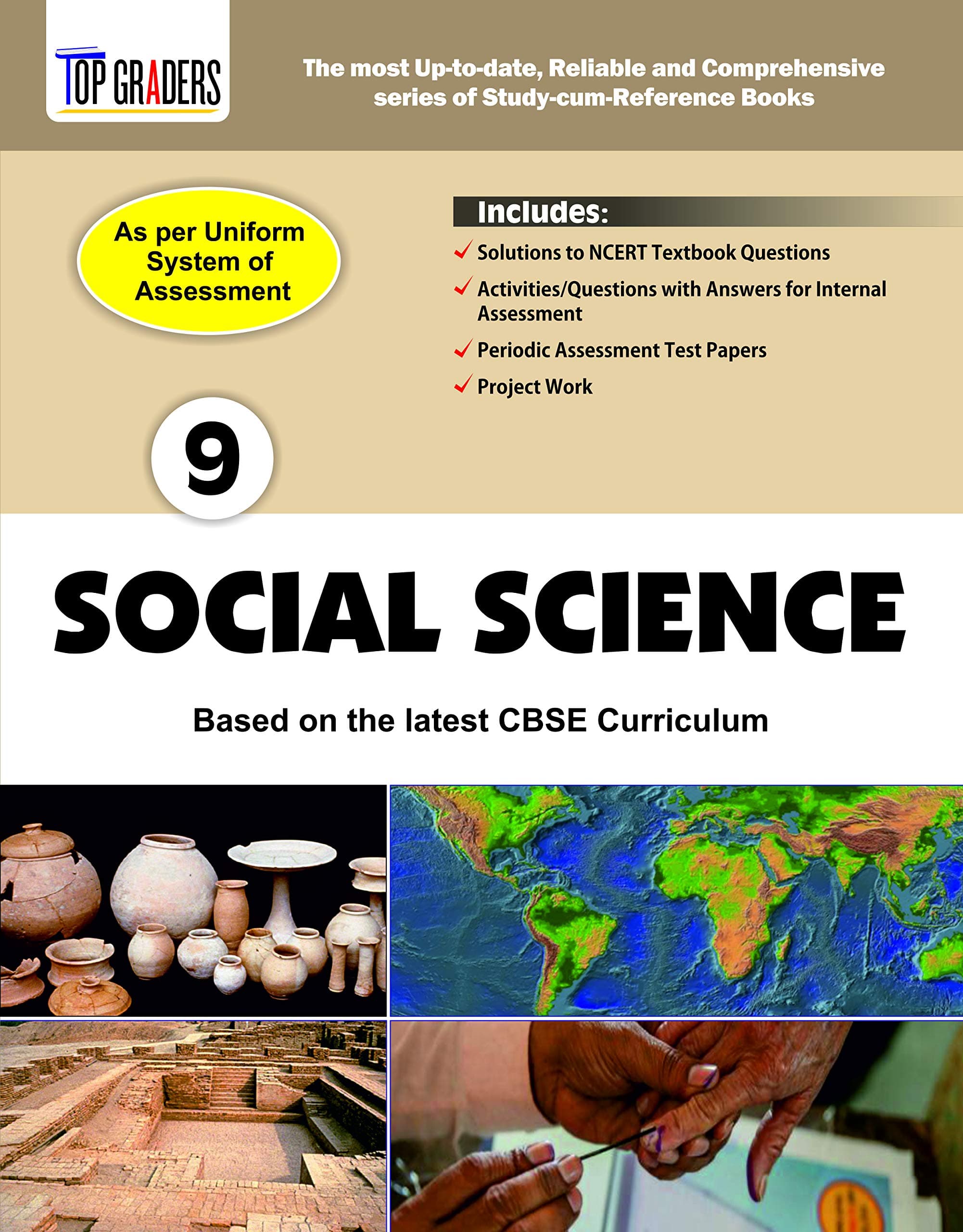 Top Graders CBSE Class 9 Social Science Study Guide and Reference Book Based on NCERT Textbook