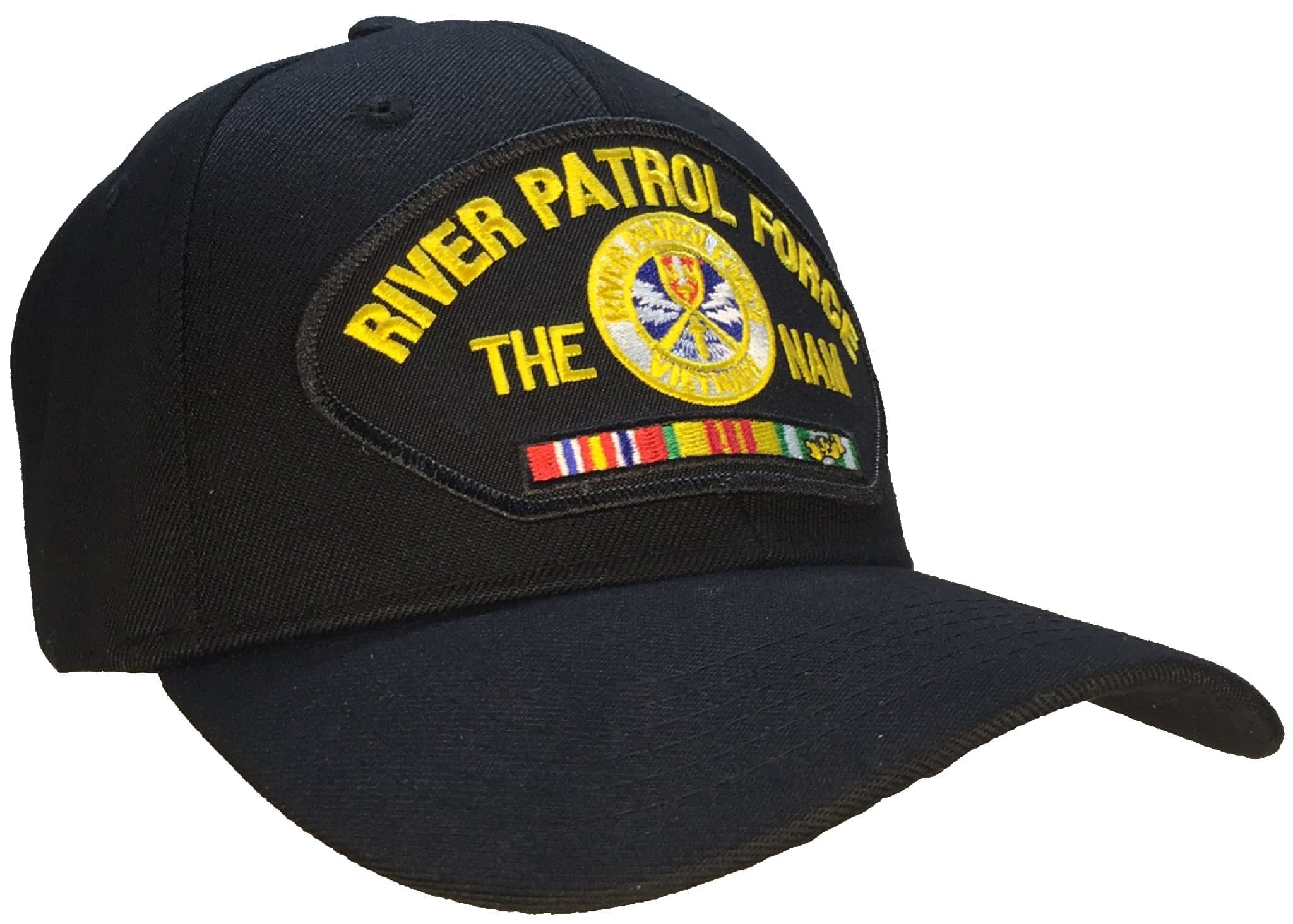River Patrol Force Vietnam War Hat Black Ball Cap