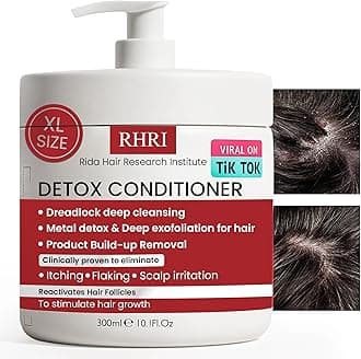 - Detox Conditioner – Deep Cleansing Hair Conditioner for Damaged Dry Hair | Heavy Metal Detox & Build-Up Removal | Nourishing Scalp Care, Sulfate-Free Formula – 300ml