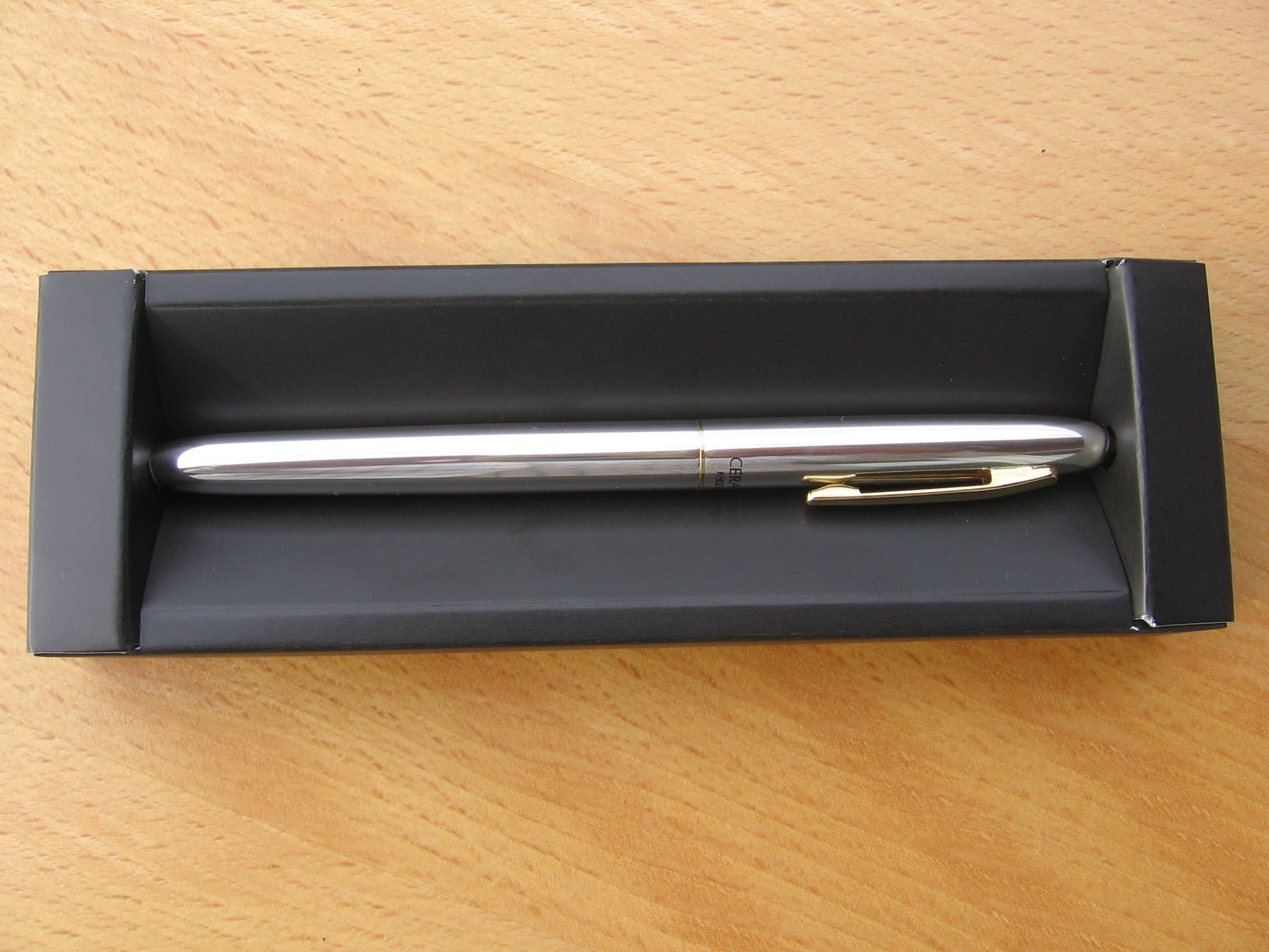 Kyocera Silver Thin Executive Pen, Ink Black (KC-10-SV)