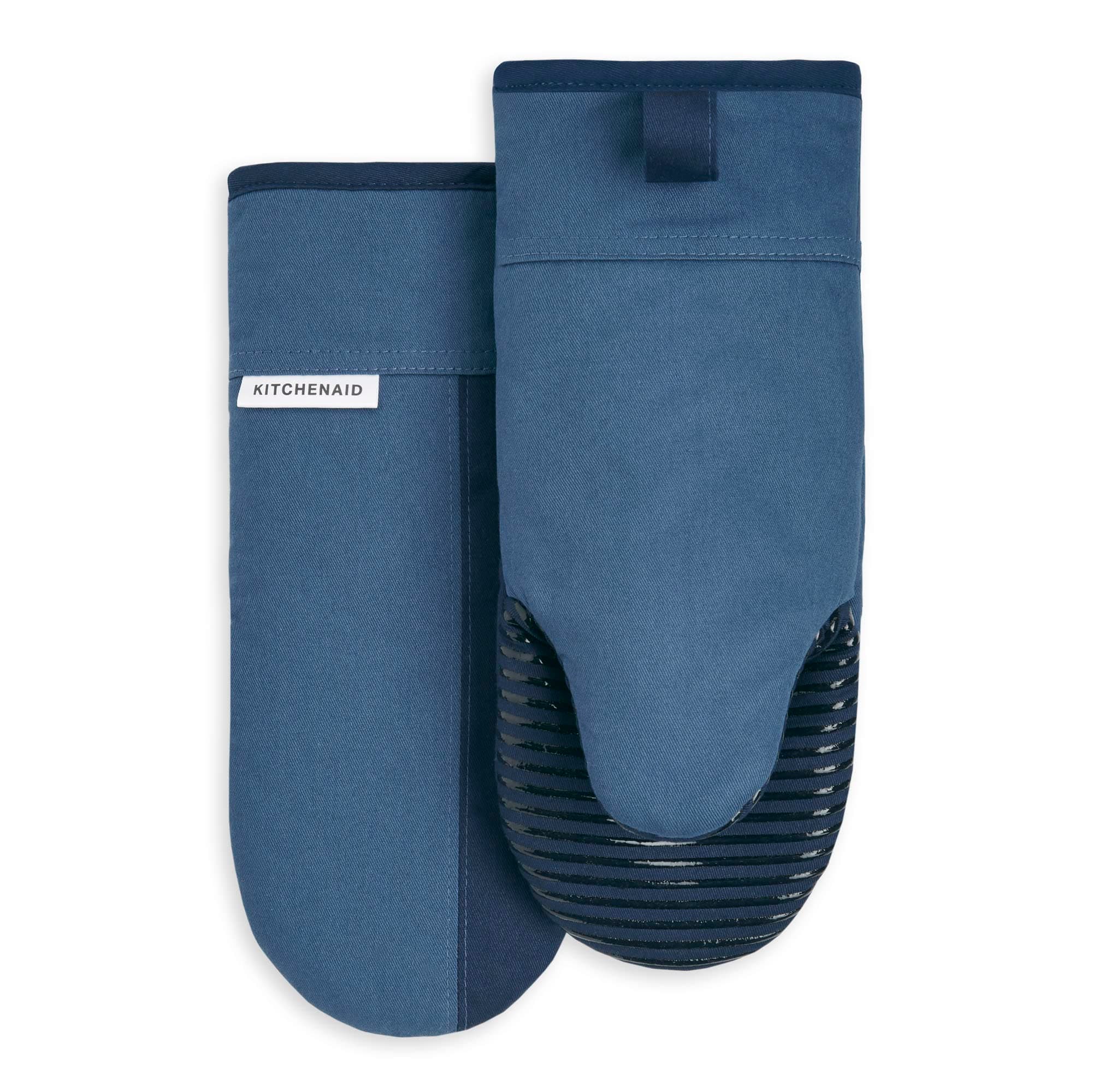 KitchenAid Kitchen Aid Beacon Oven Mitt Set, 5.75"x13", Navy/Ink Blue