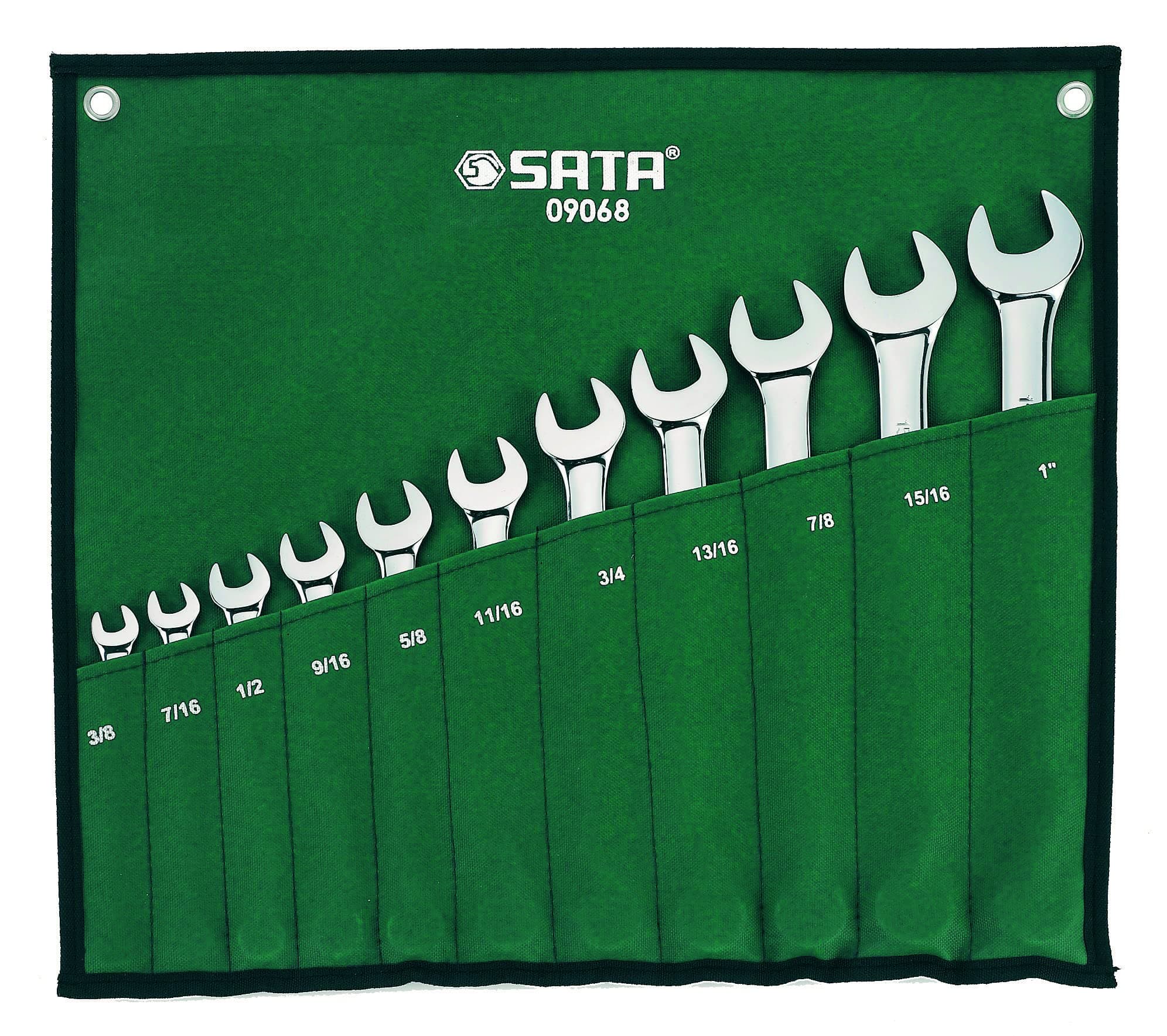 SataST09068SJ 11 Pieces SAE Combination Wrench/Spanner Set