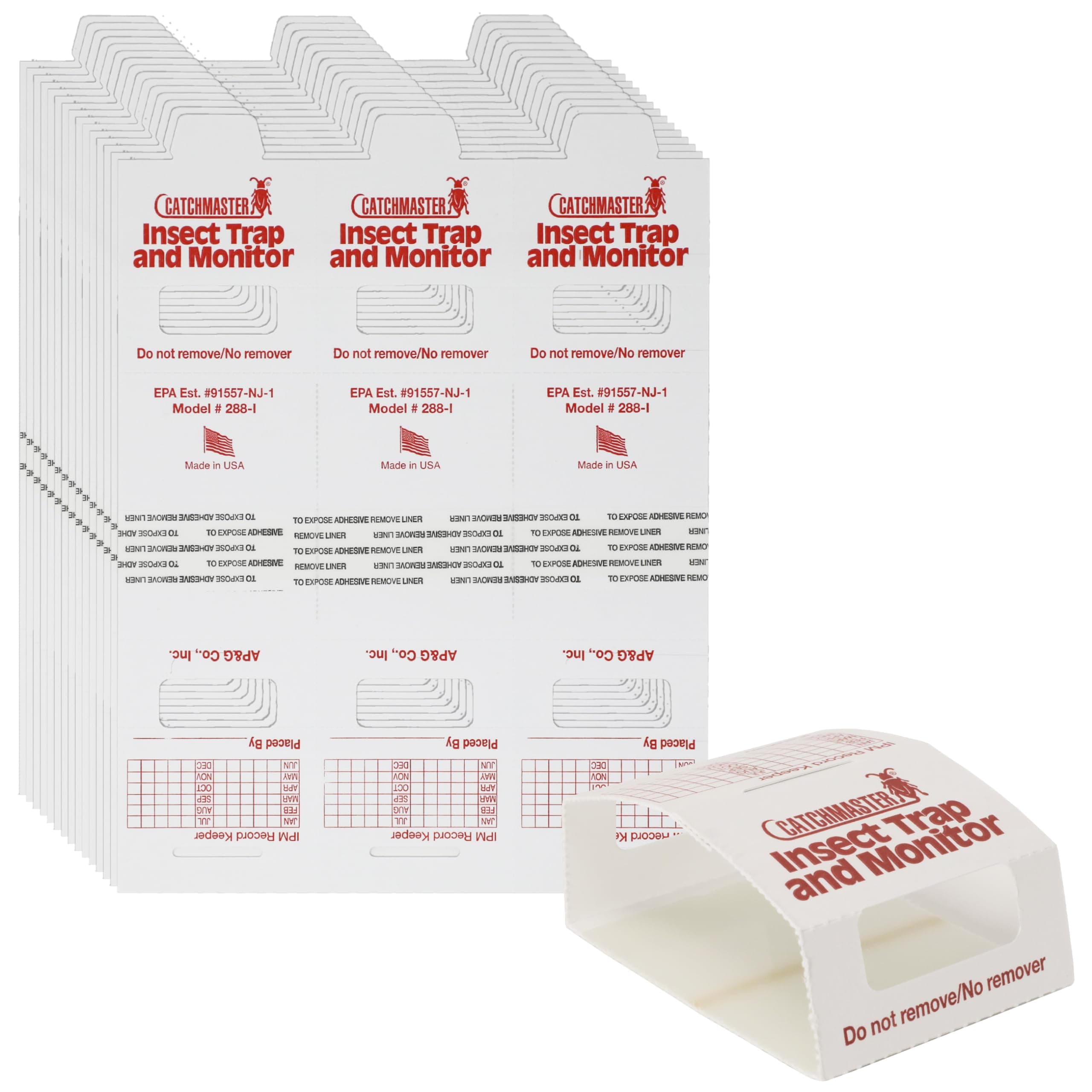 Catchmaster Spider & Insect Glue Traps 45-Pk (15 Sheets), Adhesive Cockroach Killer Glue Boards, Cricket Sticky Traps, Indoor Roach Trap for Home, Garage & Shed, Pest Control for Home