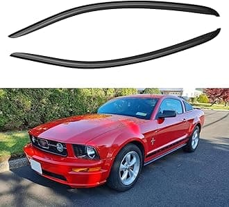 Window Visors Rain Guards Shield for 2005-2009 Ford Mustang, Out-Channel Window Vent Wind Deflectors Visors Shades for 05-09 Ford Mustang