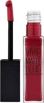 Maybelline New York Color Sensational Vivid Matte Liquid Lipstick, Red Punch, 0.26 fl. oz.