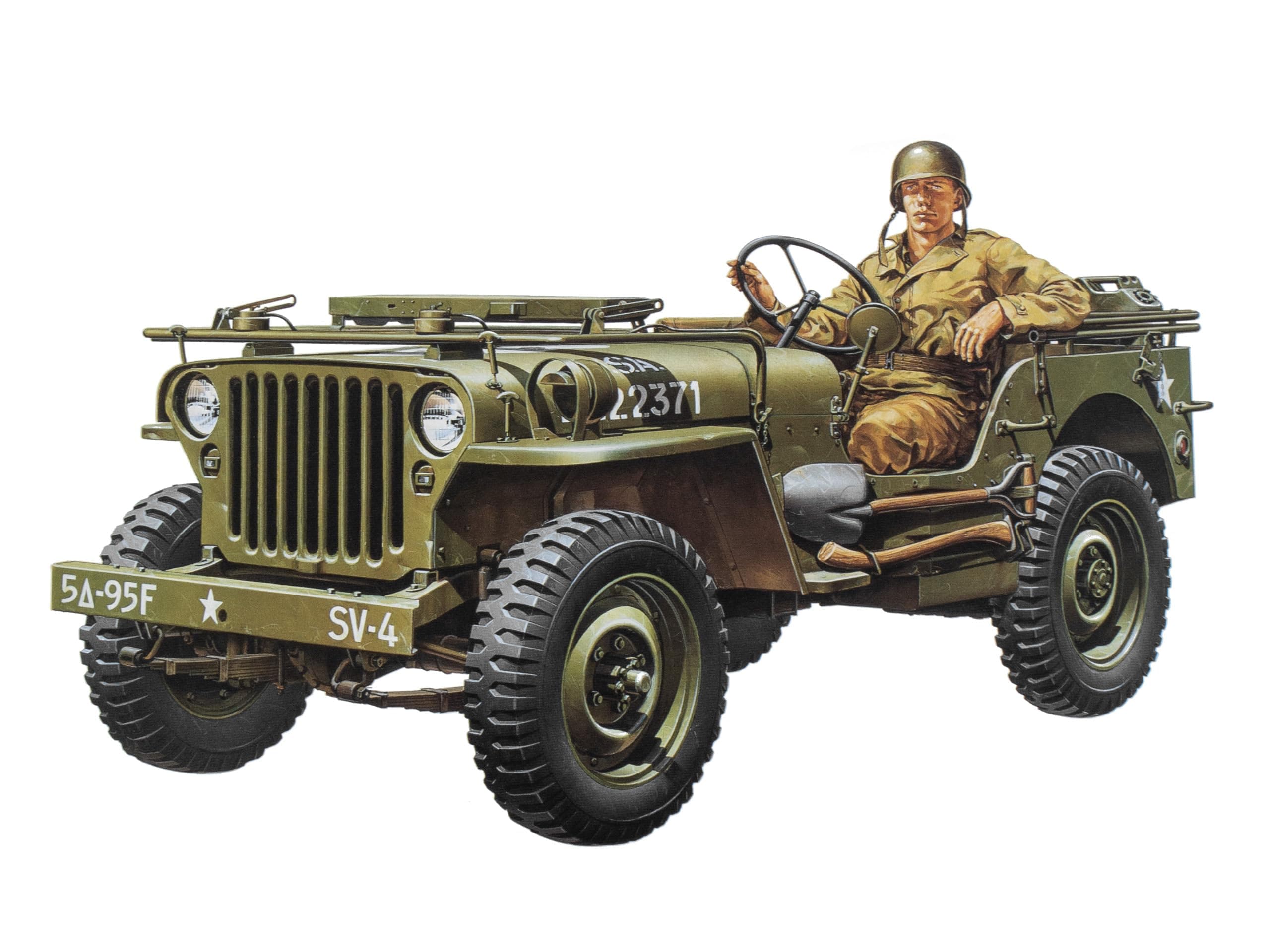 Jeep Willys Mb 1/4 Ton Plastic Model Kit
