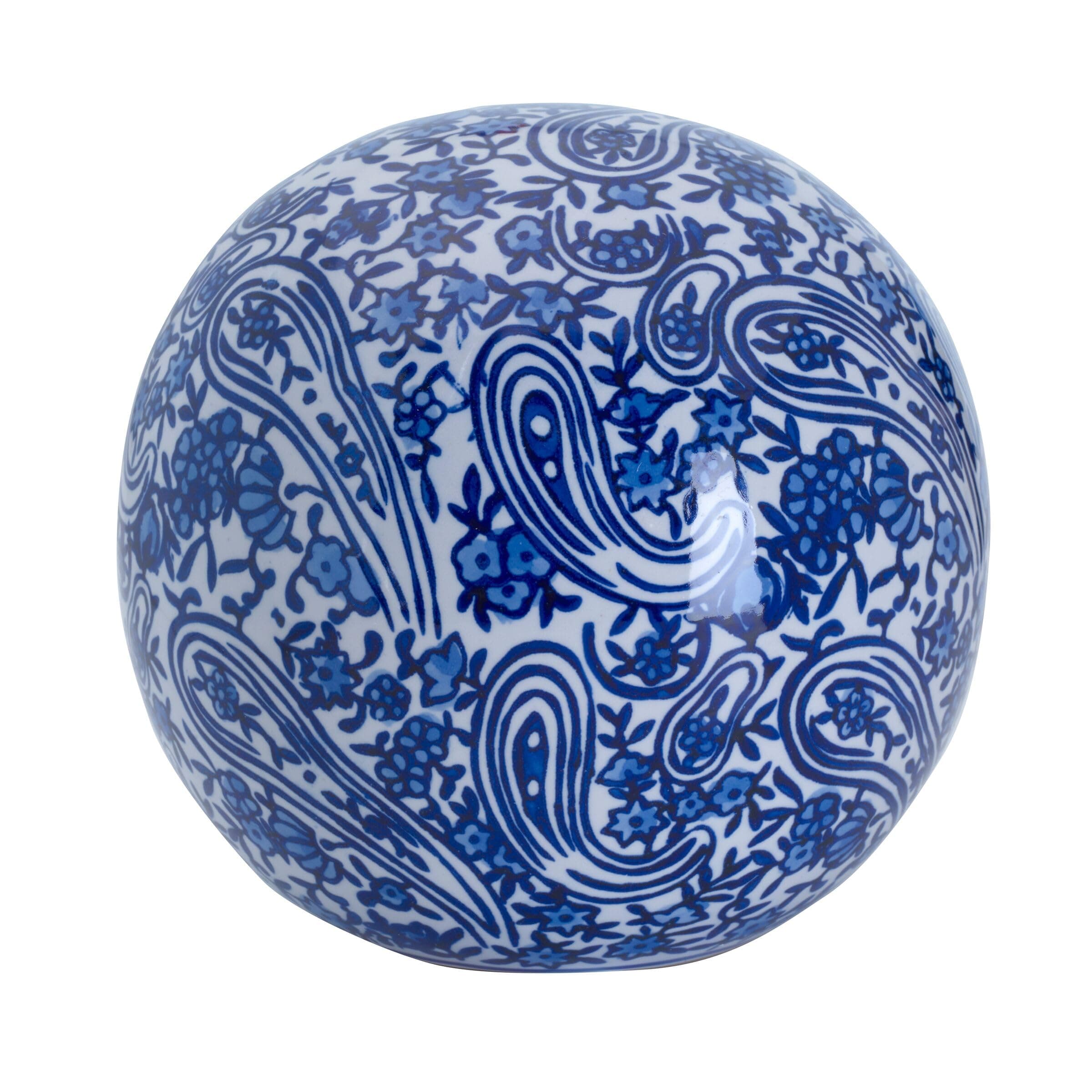 MikasaBlue and White Flower Ceramic Decorative Sphere
