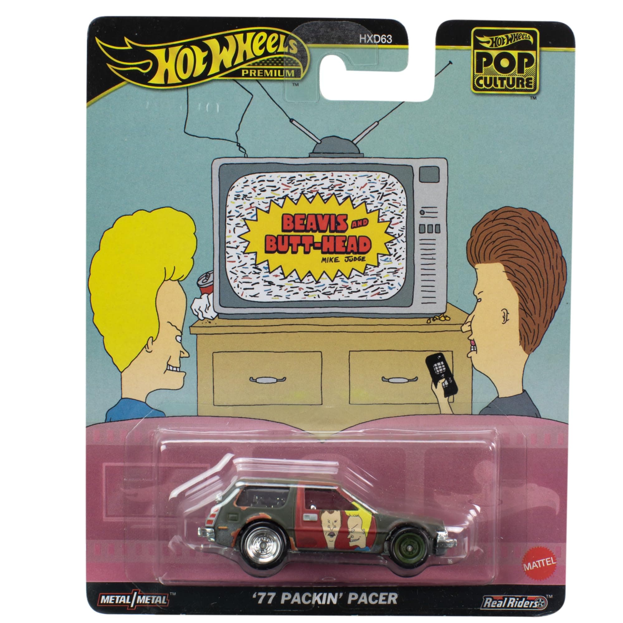 Beavis 77 Packing Pacer Car Model – Die Cast Scale 1:64 – Length 7 cm – HVJ43 – Pop Culture Series