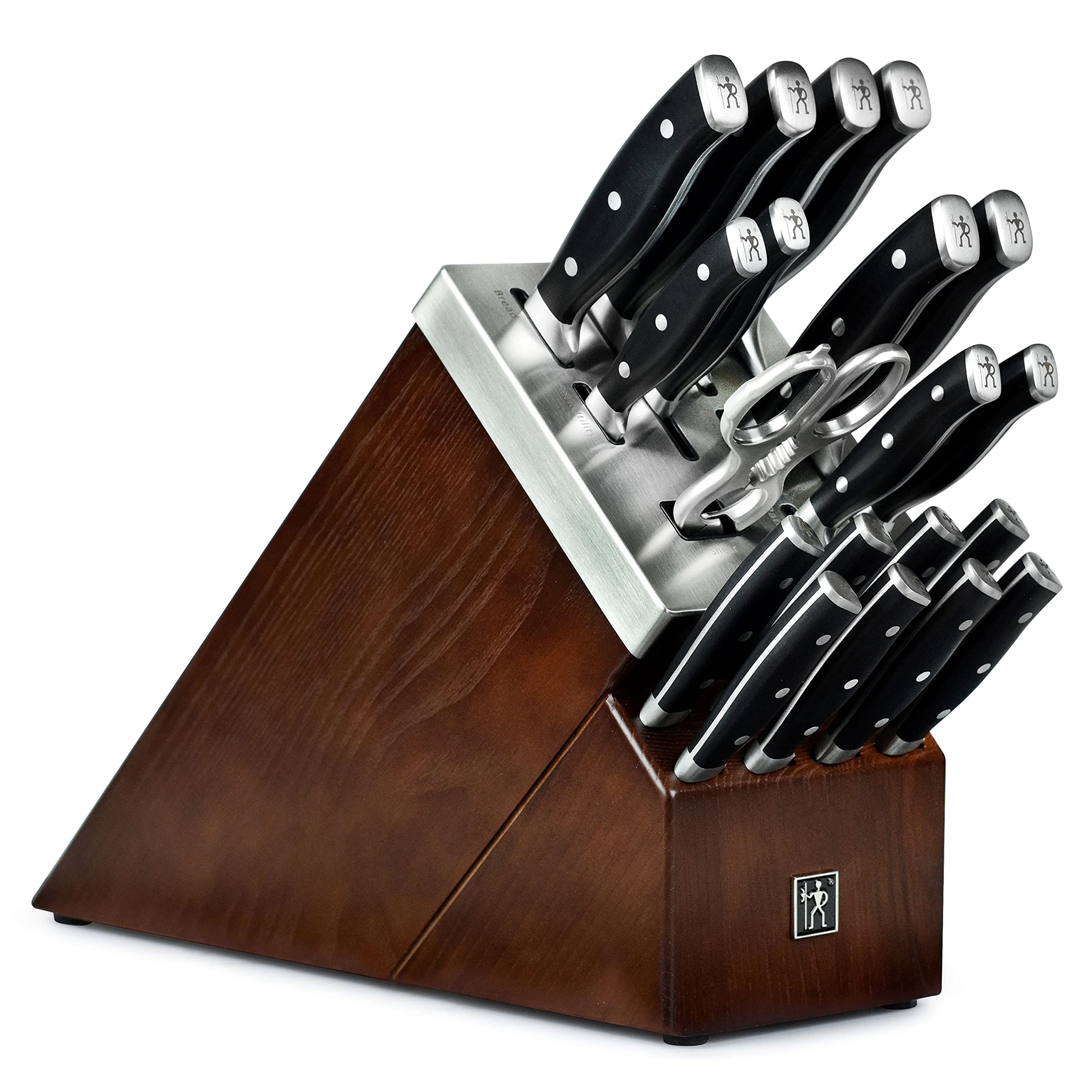Henckels Forged Accent 20 Piece Self Sharpening Knife Block Set - Black Handles