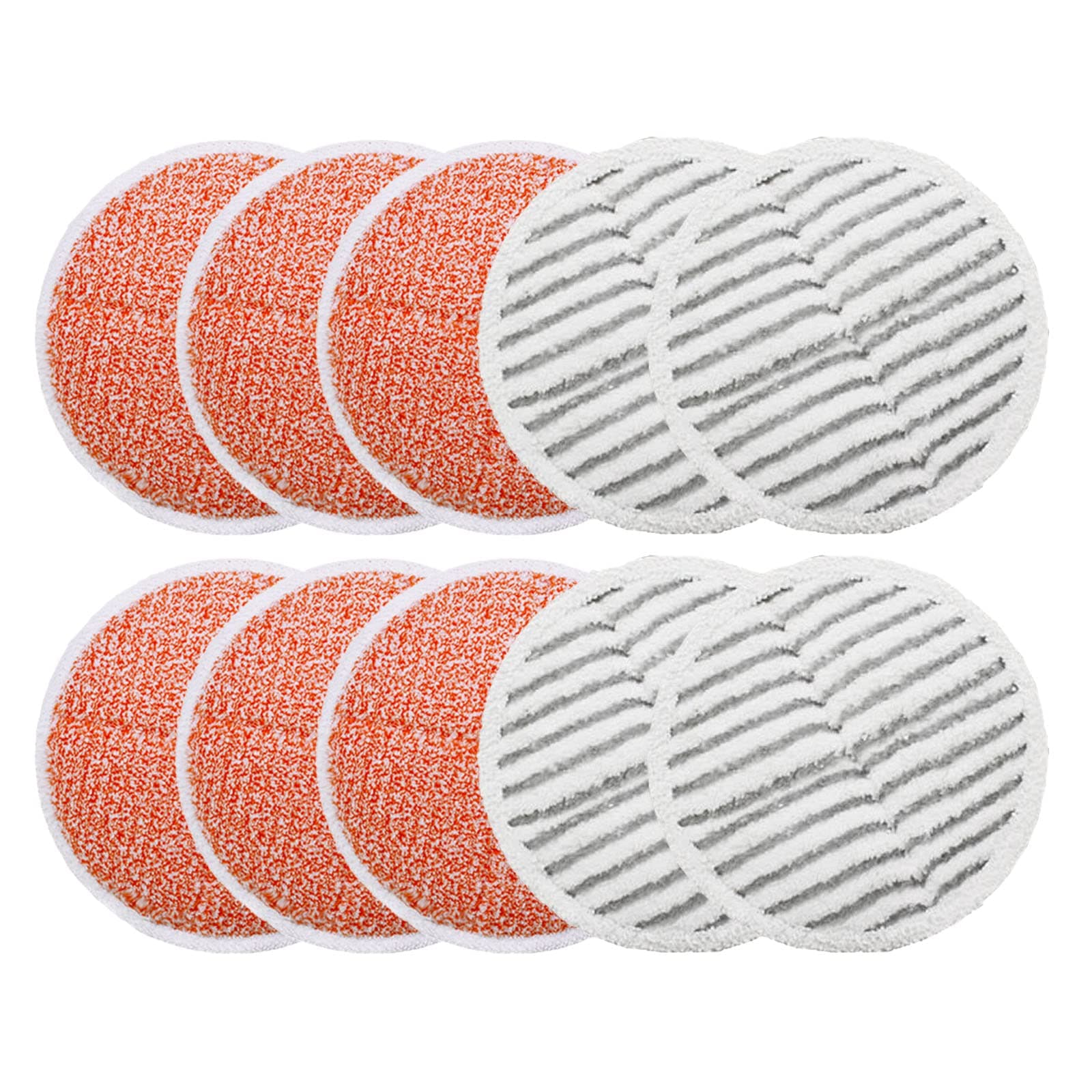 10 Pack Replacement Steam Mop Pads for Bissell Spinwave 2039A 2124-6 Heavy Scrub Pads, 4 Scrubby Pads