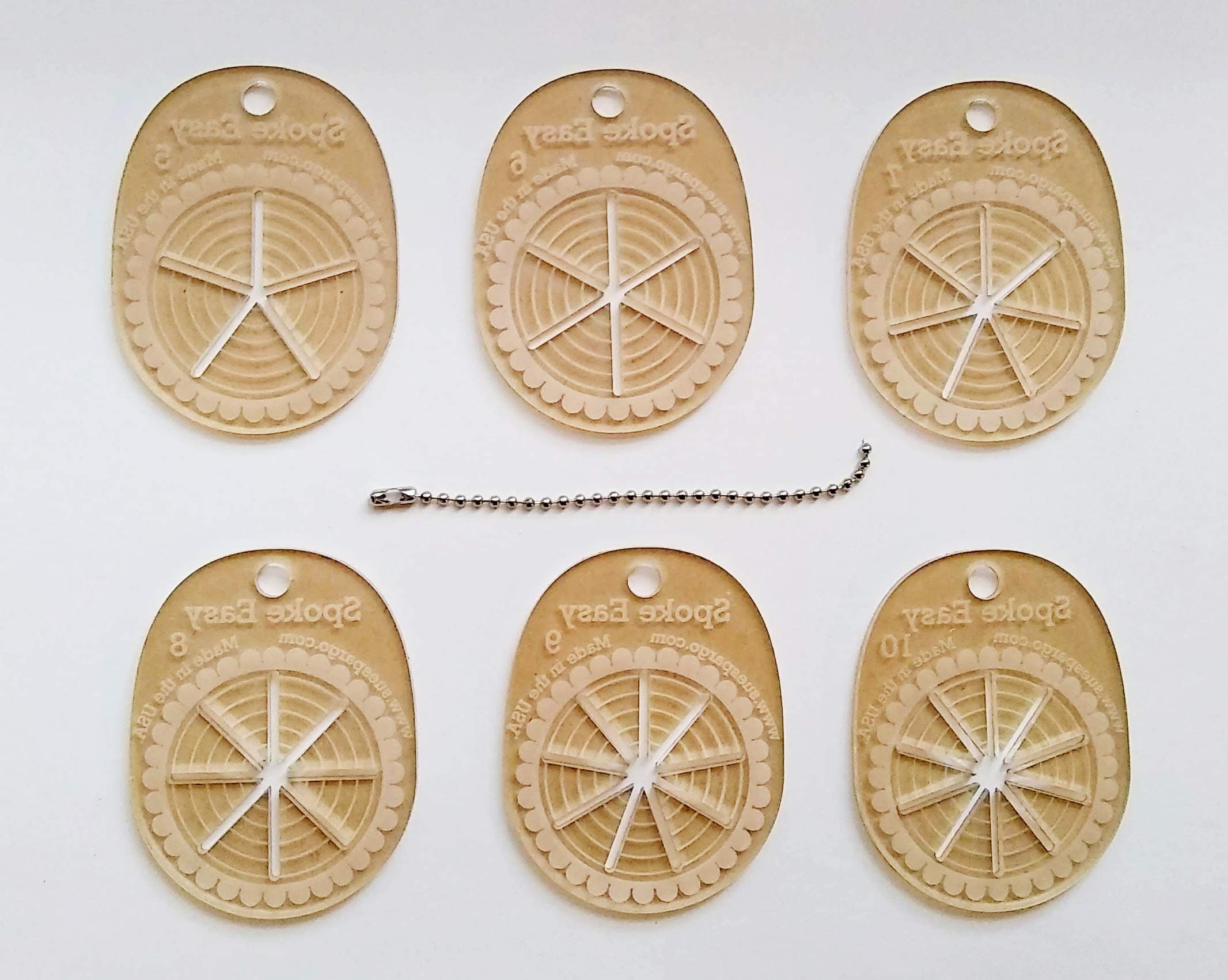 Sue Spargo Creative Stitching Templates - Six Piece Set, ''Spoke Easy''