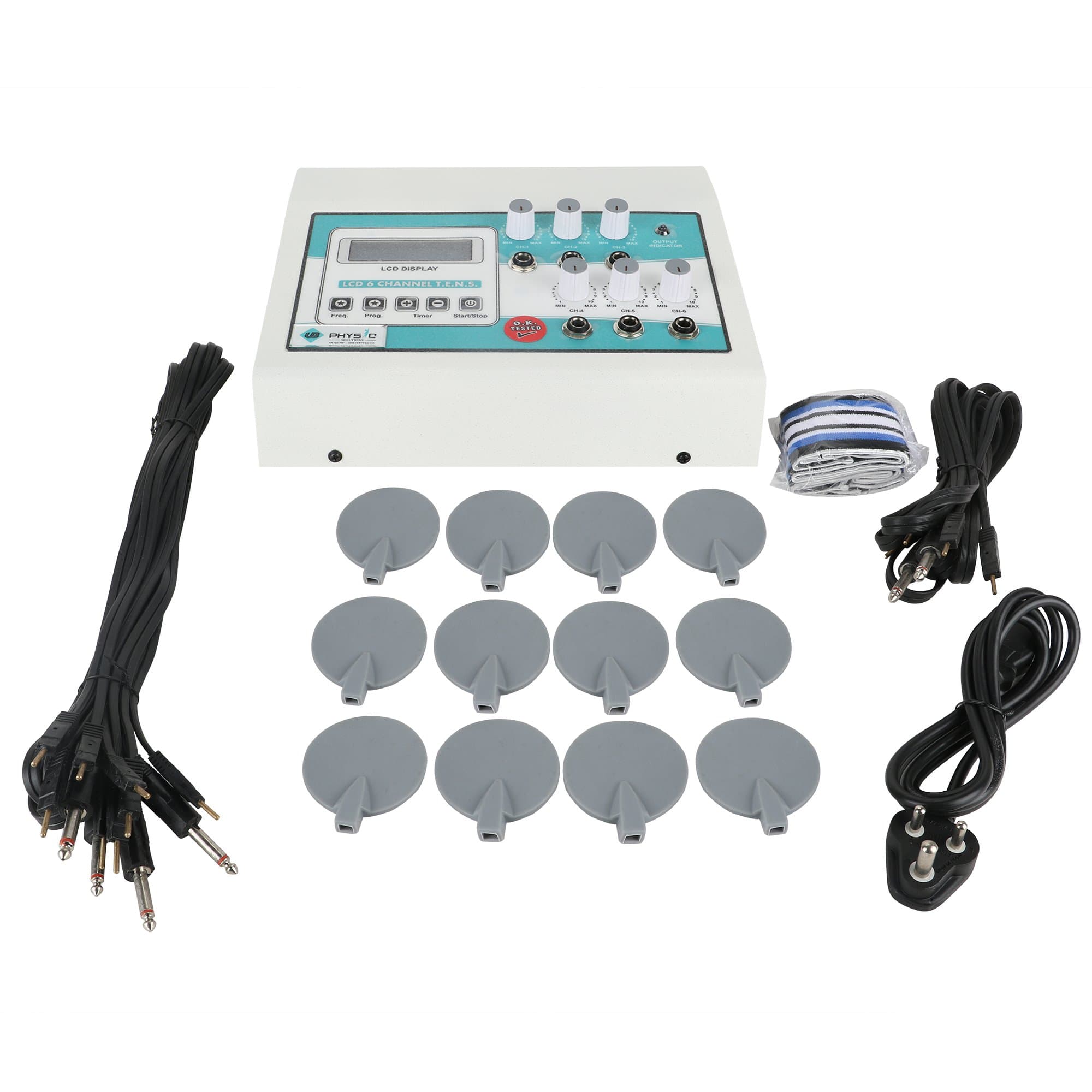 UB PHYSIO SOLUTIONS Physio Therapy TENS 6 Channel LCD (Transcutaneous Electrical Nerve Stimulation)