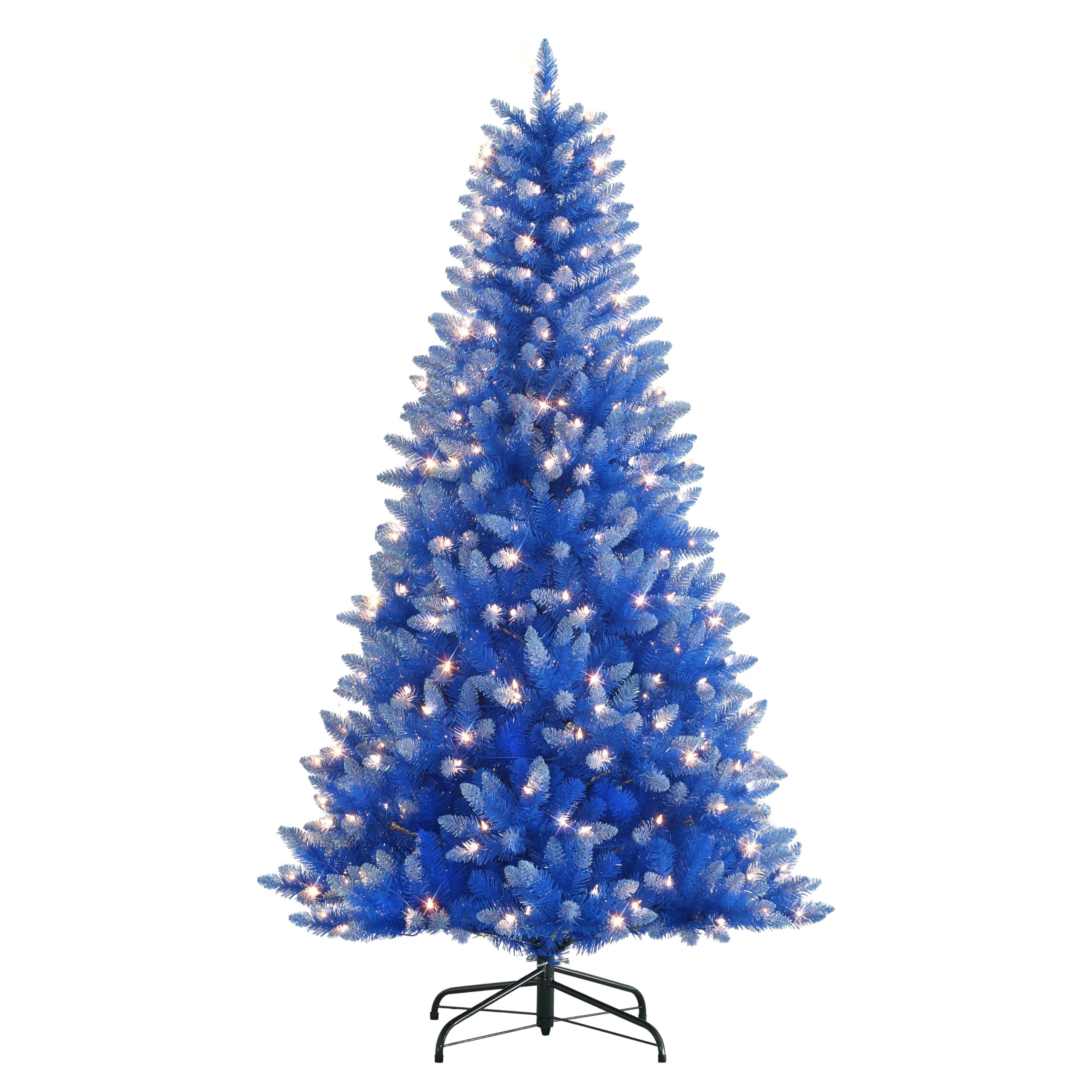 Pre-Lit 6.5' Artificial Christmas Tree with 300 Lights, Blue