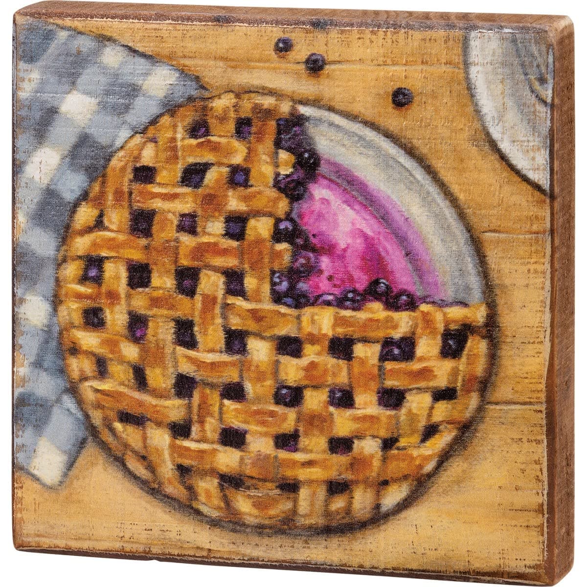 Block Sign - Blueberry Pie wall art
