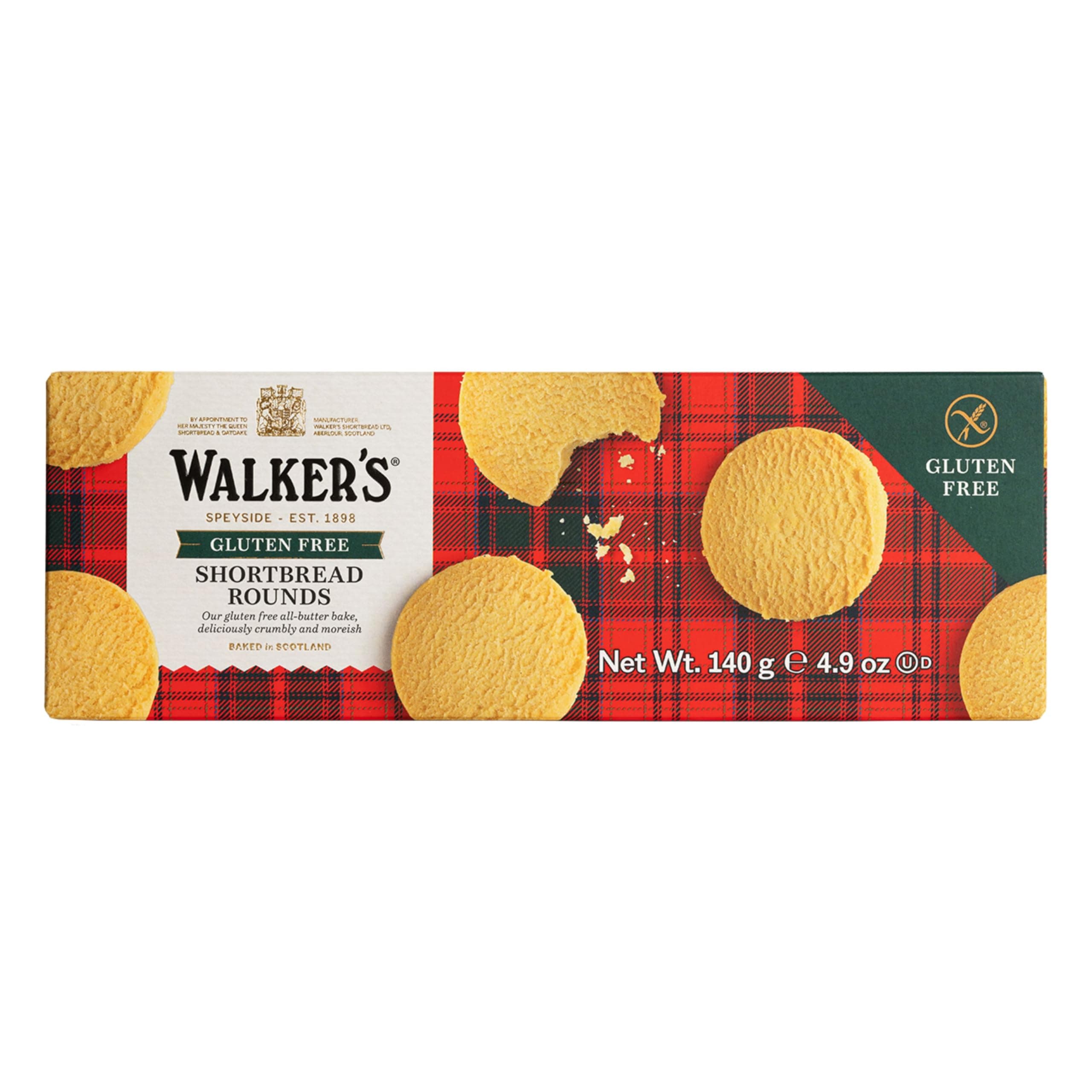 GF All-Butter Shortbread Rounds 140g