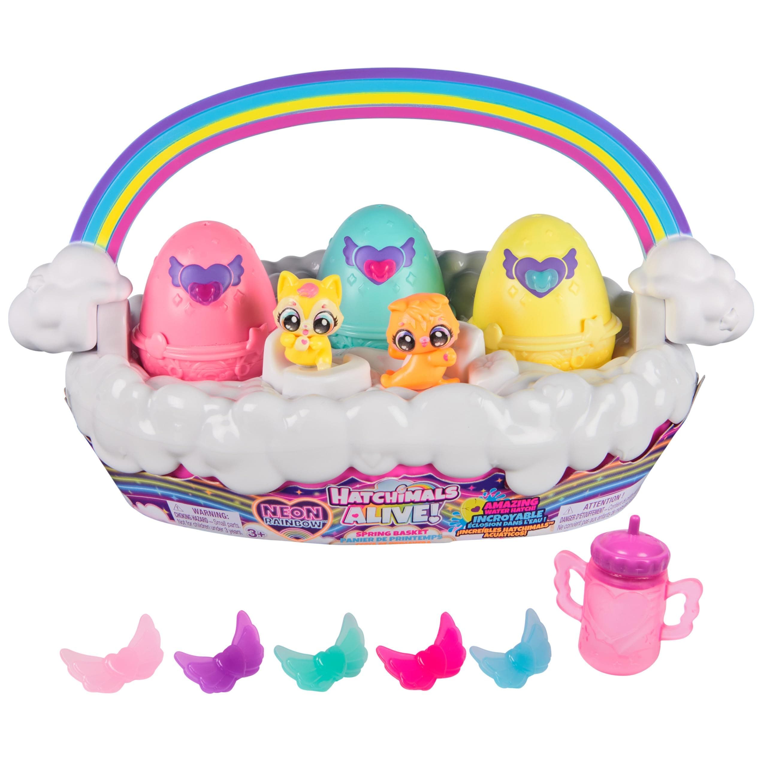 Collectible Hatch Neon Rainbow Basket