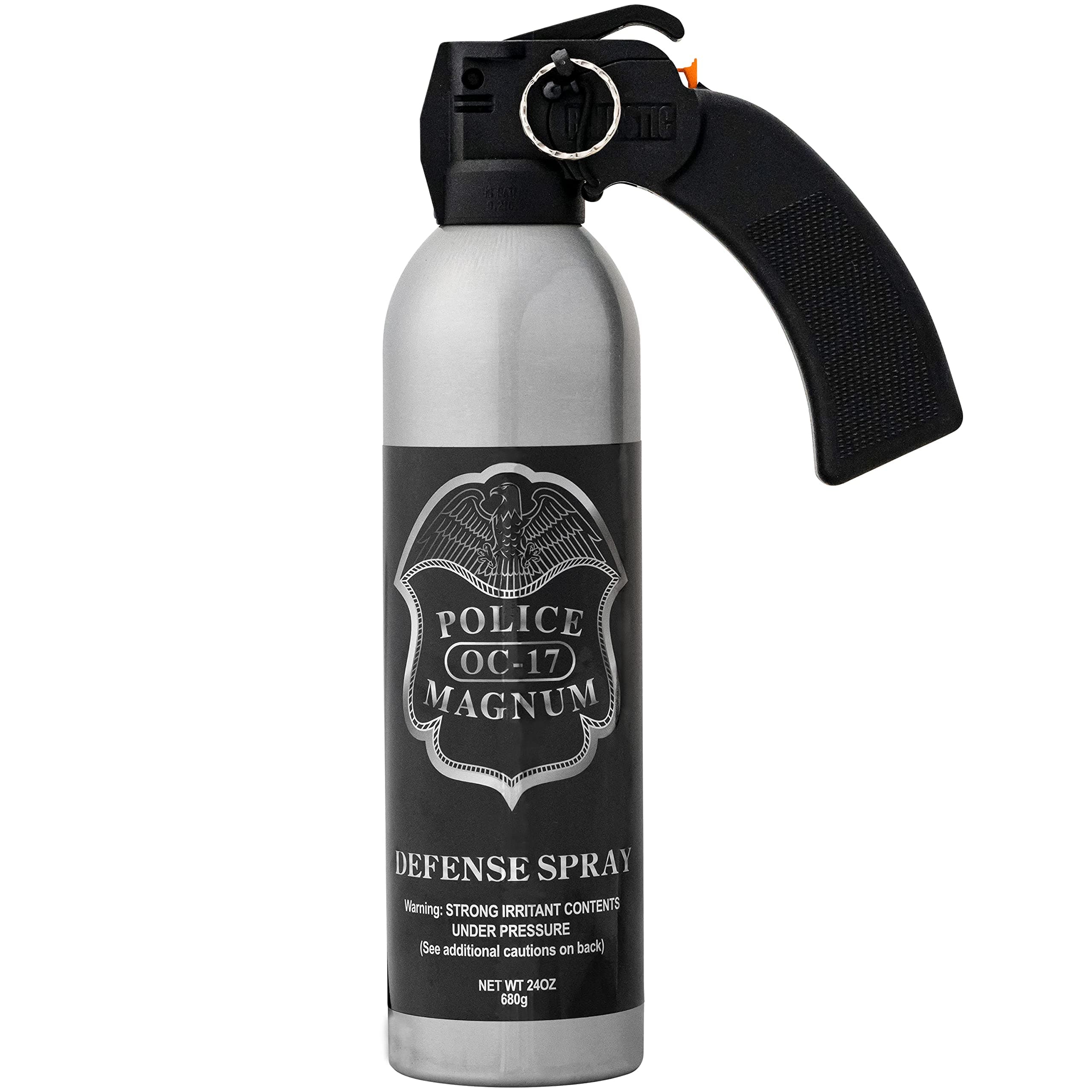 Large Pepper Spray Home Defense Security- Safe Non Lethal Protection- Powerful 25ft Wide Fog Spray- Made in The USA - 1 Pistol Grip