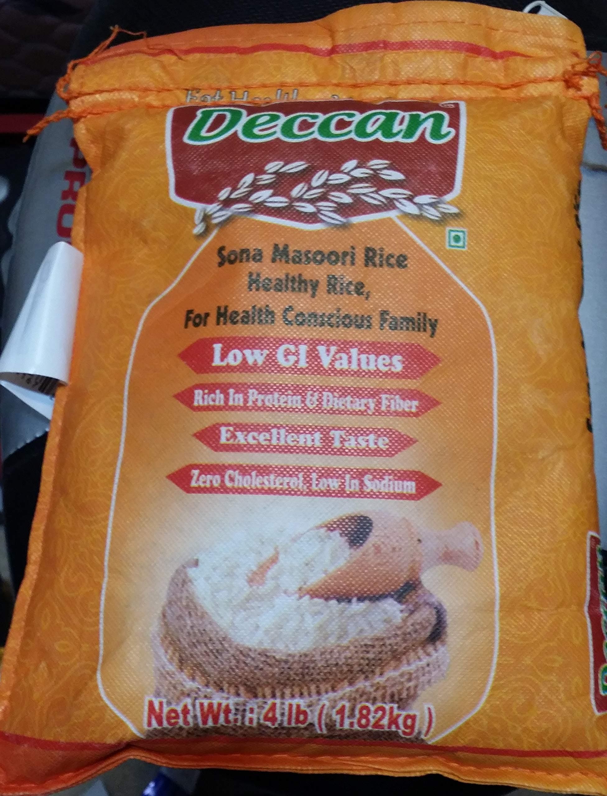 Deccan Low GI Sona Masoori Rice 4LB