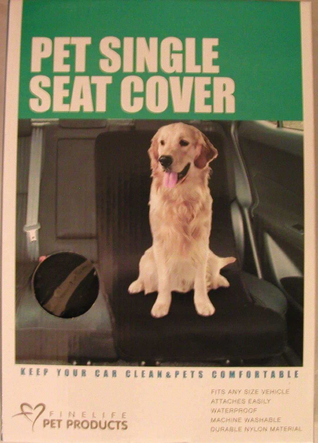Finepet Pet Single Seat Cover - Black