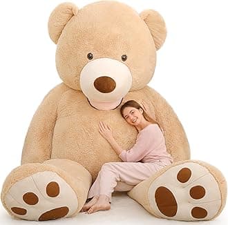 MaoGoLan Giant Teddy Bear Stuffed Animal, 10 Feet Tall, Jumbo Size Plush, Charming and Fluffy for Decorations, Celebrations, Valentine's Day