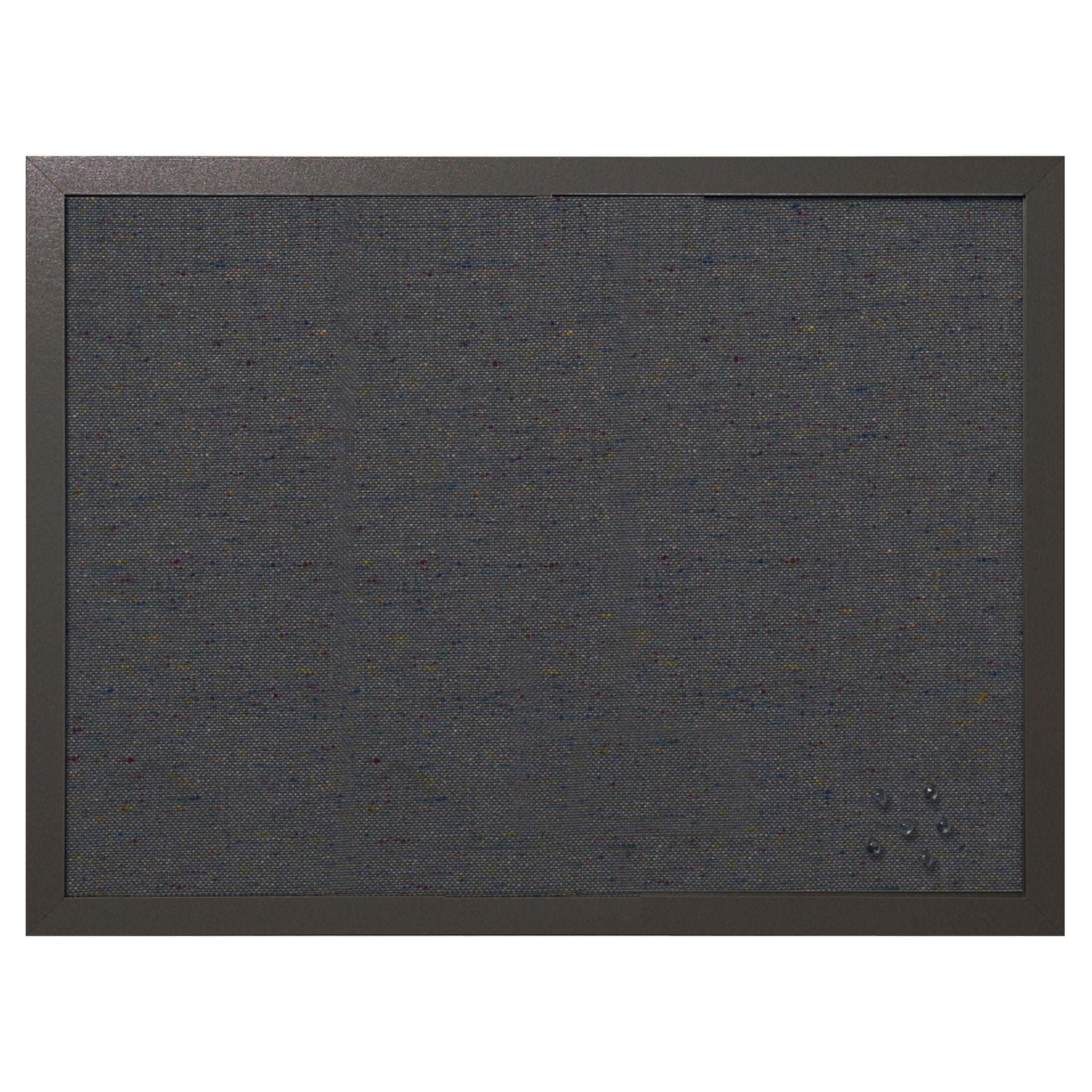 MasterVision Bulletin Board, 18" x 24", Dark Fabric Message Board, Black MDF Frame