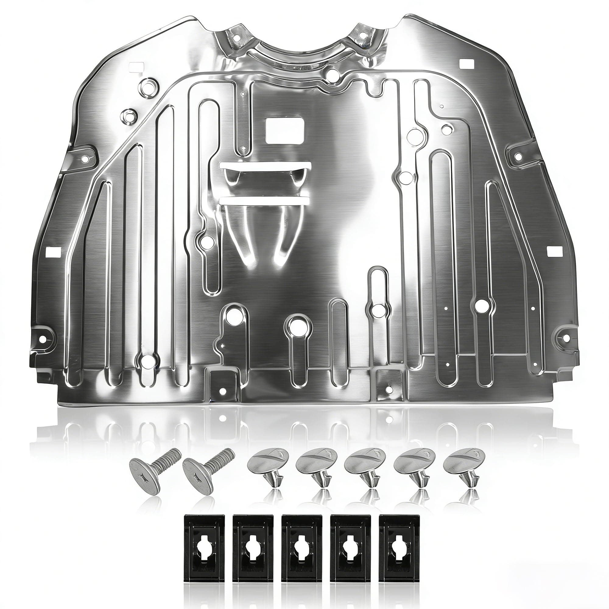 1 pcs Al-mg Alloy Engine Splash Guard Under Car Shield Cover Board Compatible with Honda Civic 2022 2023 Replacement 74111T20A0 74111 T20 A0