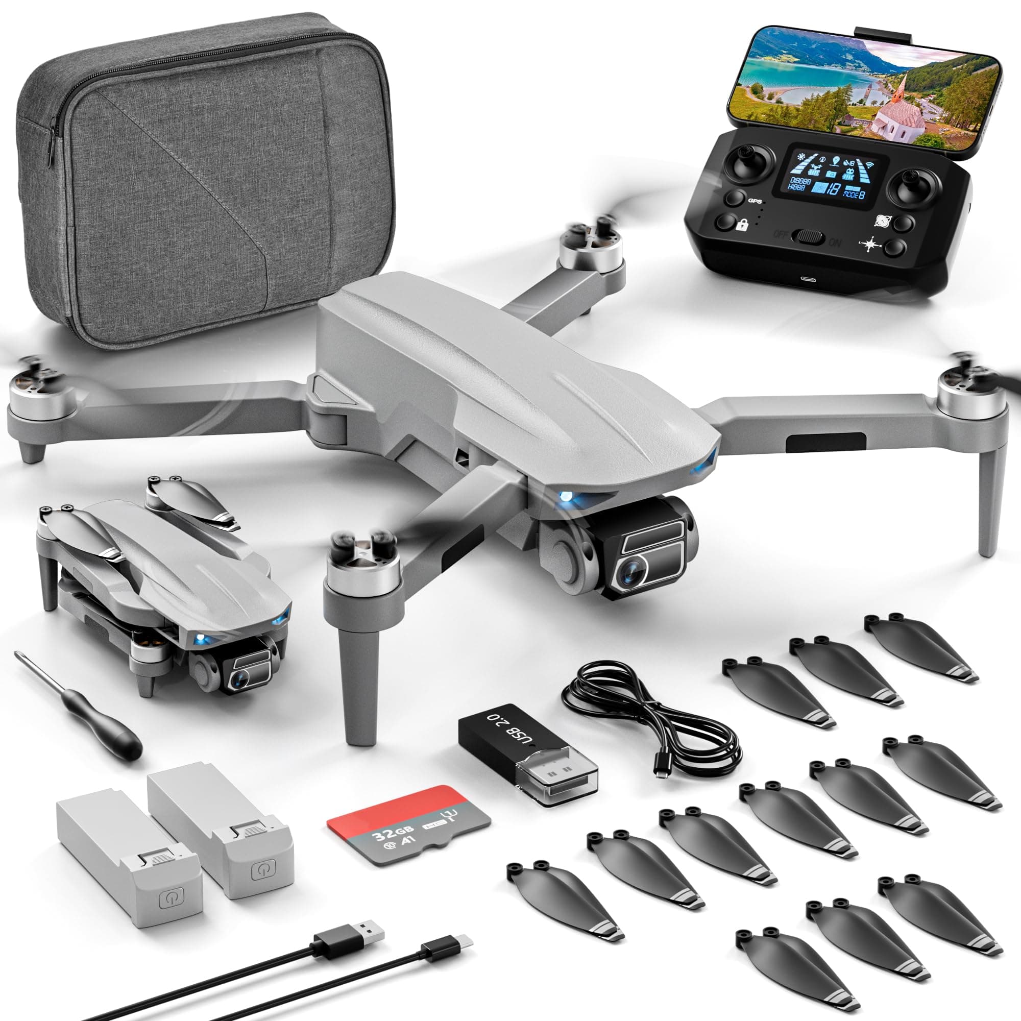 Drone with Camera for Adults Beginner 4K,52-Min Max Flight Time,10000 Feet Control Range,249g Foldable FPV RC