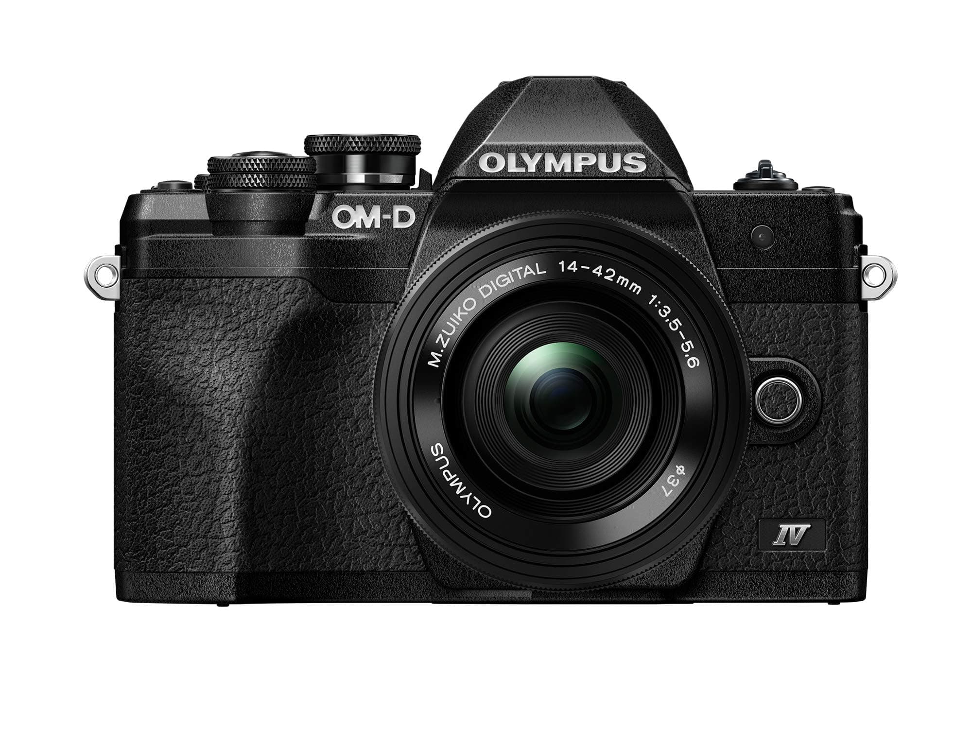 Olympus E-M10 Mark IV Black Micro Four Thirds System Camera M.Zuiko Digital ED 14-42mm F3.5-5.6 EZ kit 20MP Sensor 5-Axis Image Stabilization 4K Video Wi-Fi