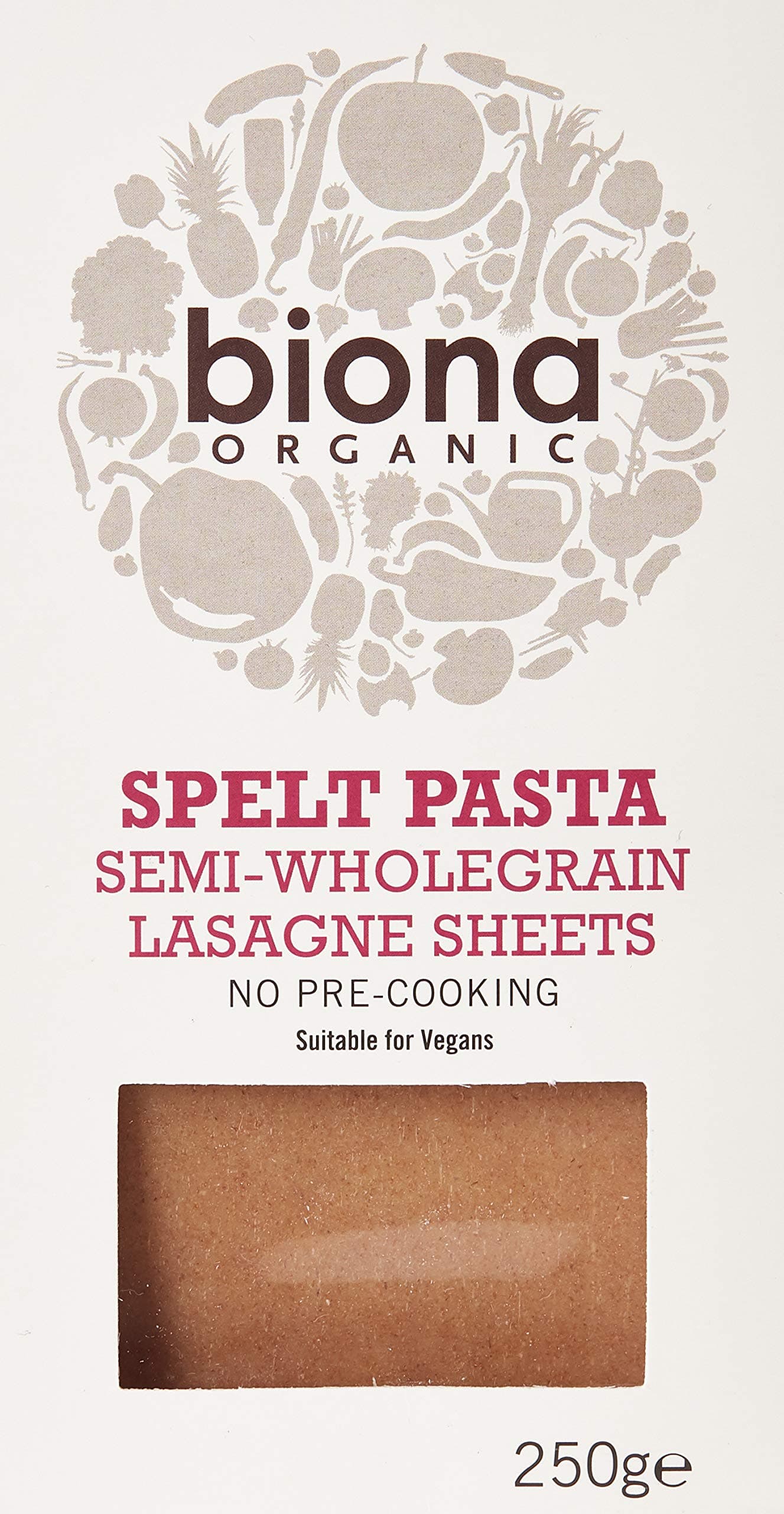 BionaSpelt Lasagne Organic, 250 gm