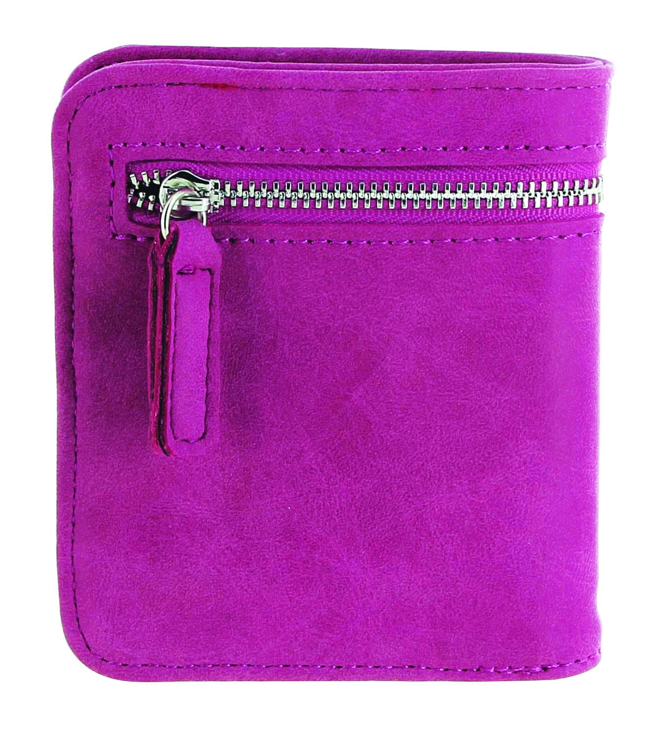 RFID Wallet Compact Wallet with RFID Protection, Matte Pink