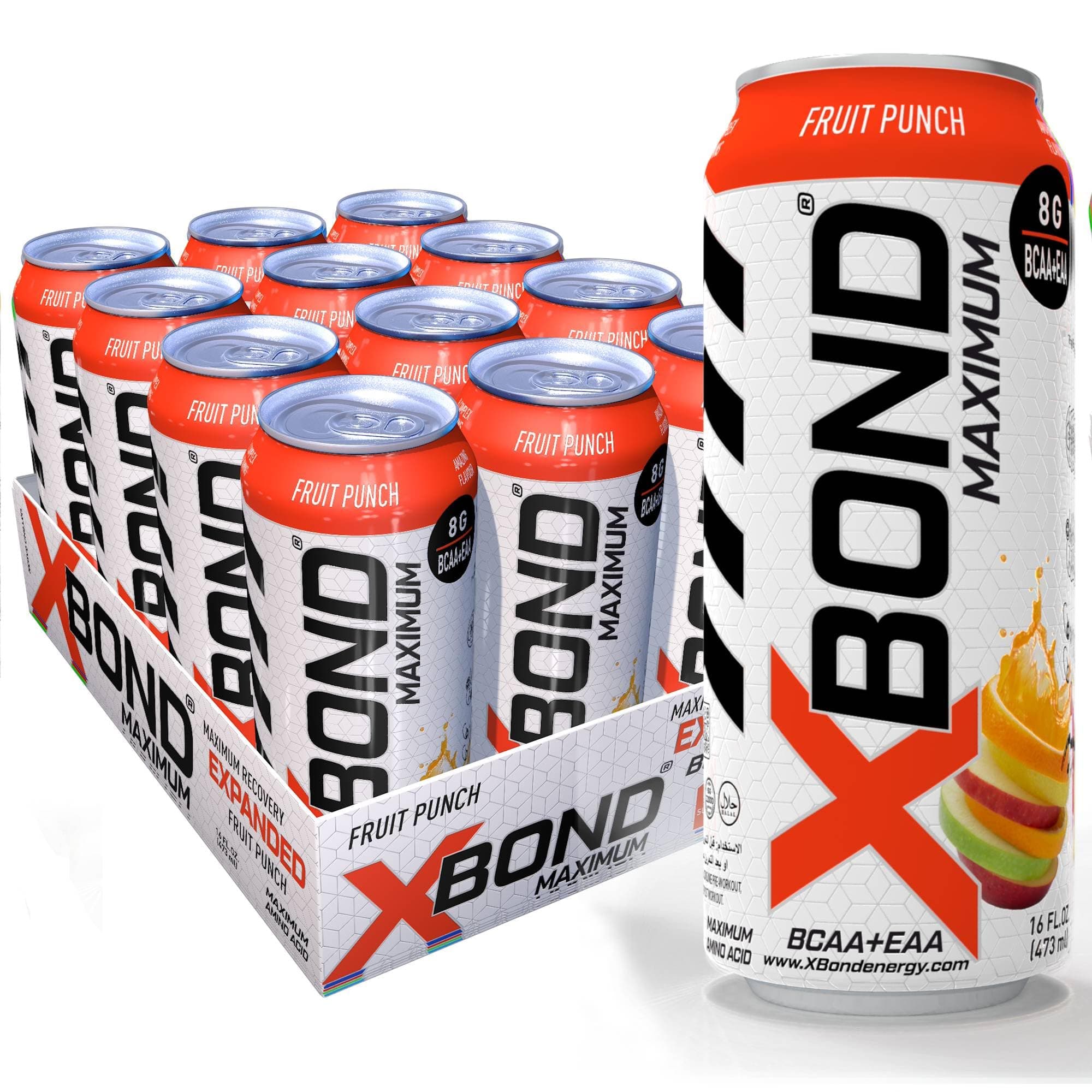 X-BOND Maximum Recovery Expanded Maximum Amino Drink - BCAA + EAA Electrolyte...