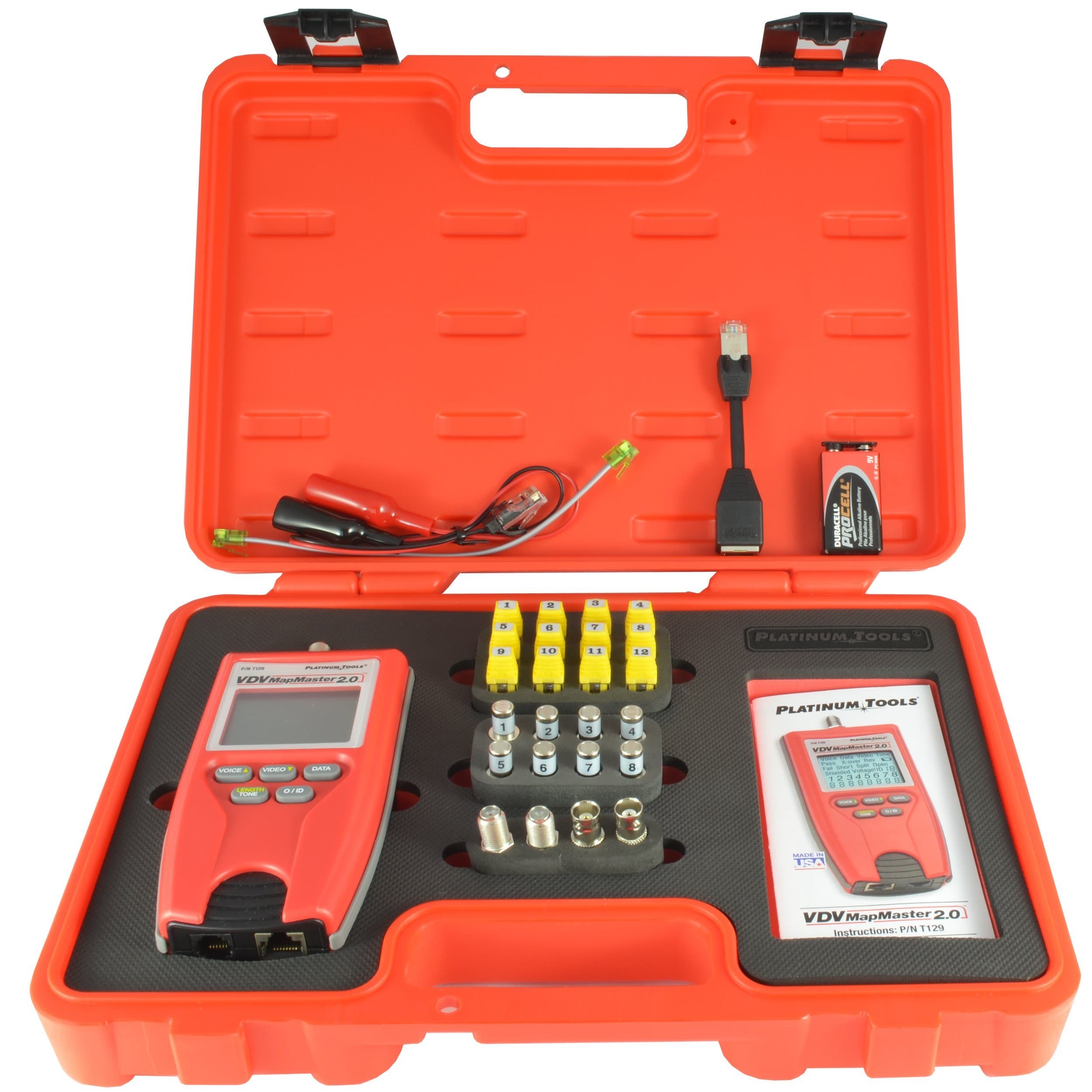 Platinum Tools T129K1 Vdv Mapmaster 2.0 Tester Kit. Box.