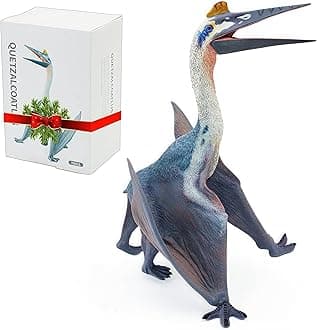 Gemini&Genius Pteranodon Toy for Kids, Quetzalcoatlus Dinosaur Action Figure, Pterodactyl Figurine, Large Flying Dinosaur Toy, Realistic Pternanodon Gift for Kids Display and Play