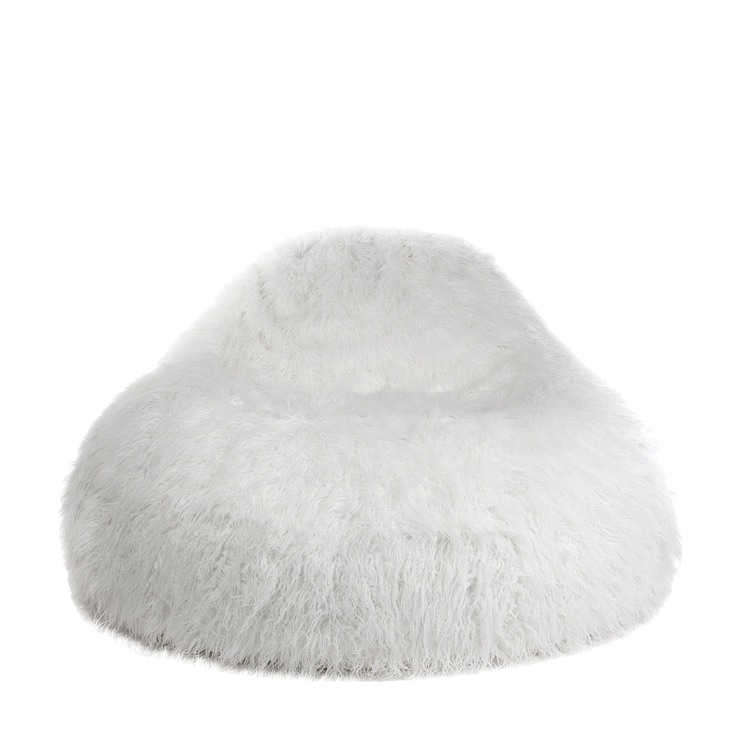 SEAT XL Fur Chair, White