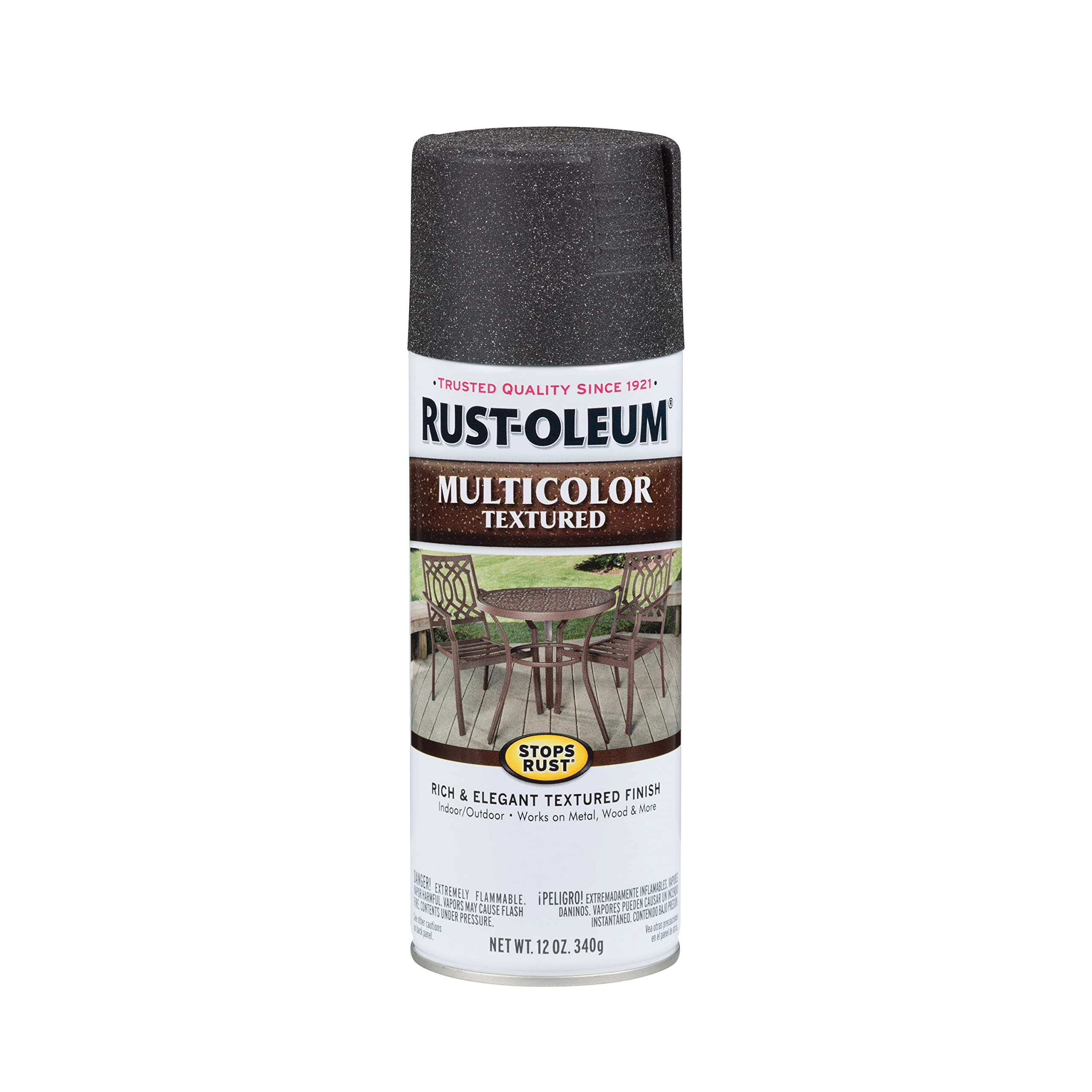 223525 Stops Rust Multi-Color Textured Spray Paint, 12 oz, Aged Iron