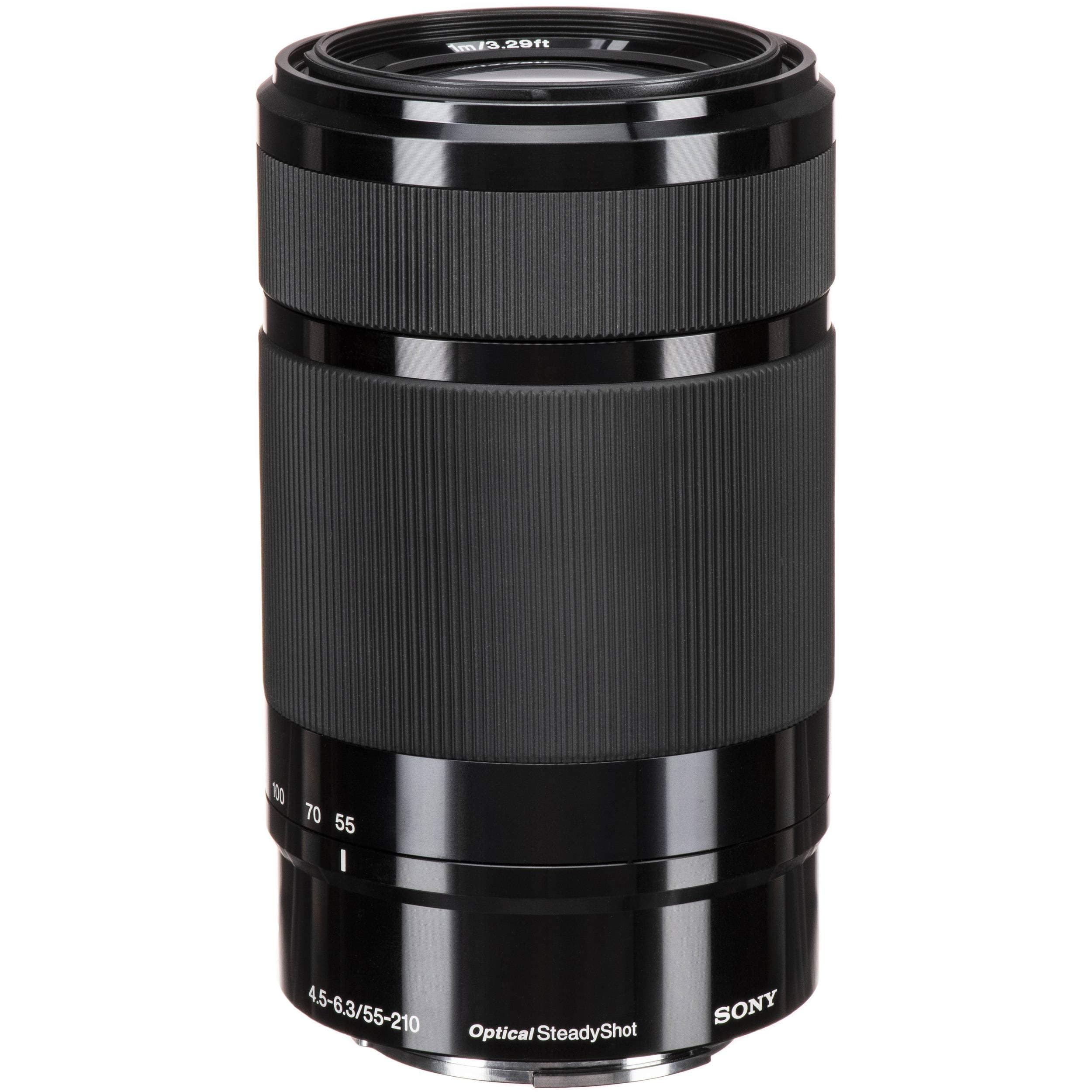 Sony E 55-210mm f/4.5-6.3 OSS Lens, Black
